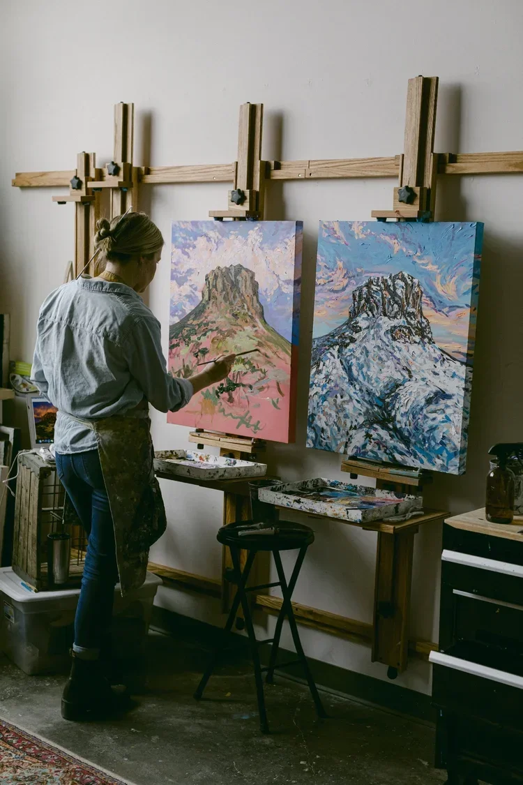 vibrant impressionist paintings for sale, vibrant mountain paintings for sale, wall art for home, wall art impressionism