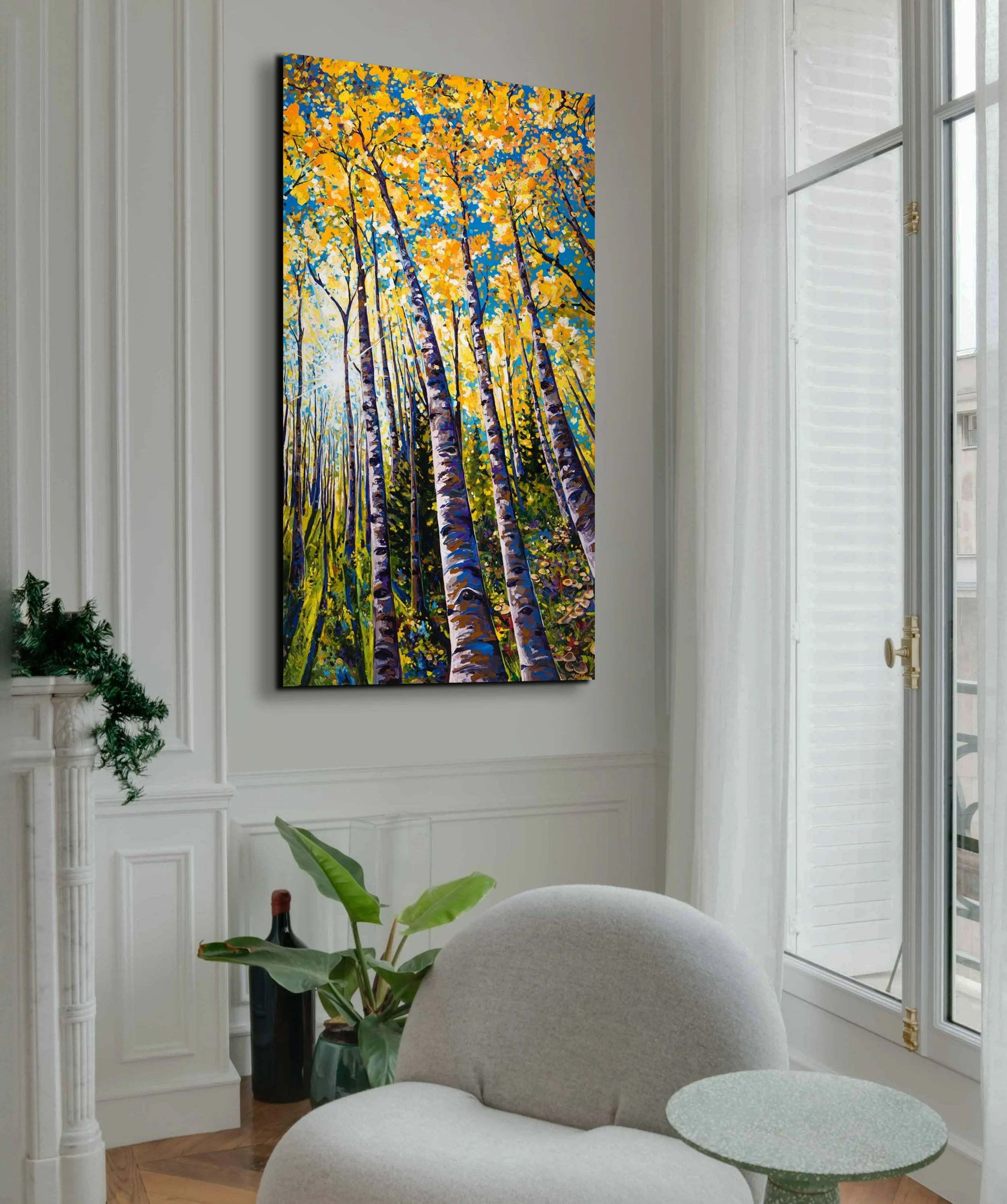 Vibrant Colorado aspen tree fine art