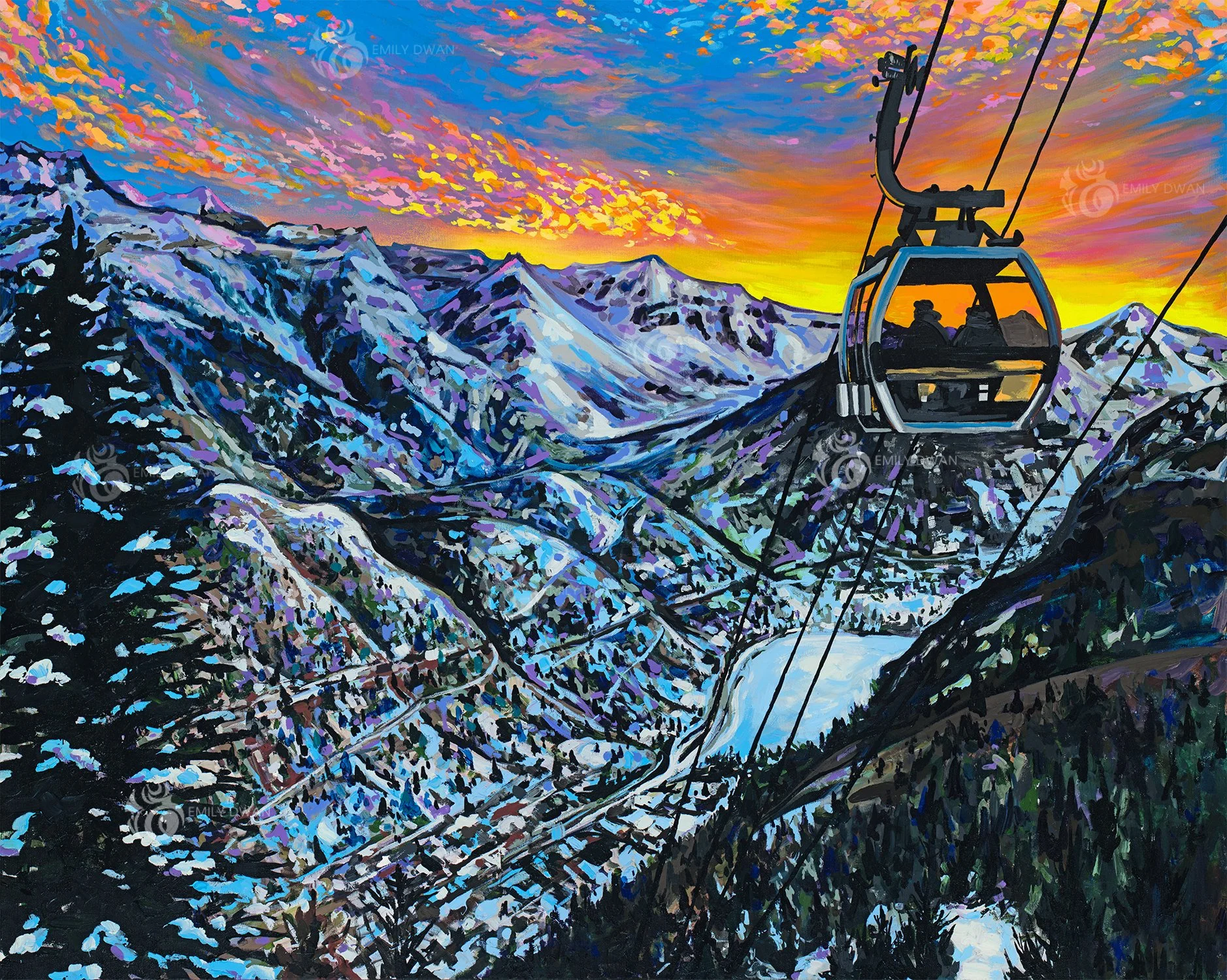 Telluride Winter Sunset Prints