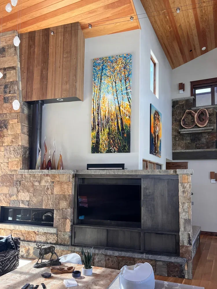 colorful home decor, colorful impressionist art, colorful landscape paintings, colorful nature art, commercial art installations, commissioned paintings