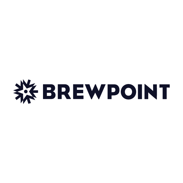 BrewPoint logo with a stylized snowflake icon and the text 'BREWPOINT' underneath.
