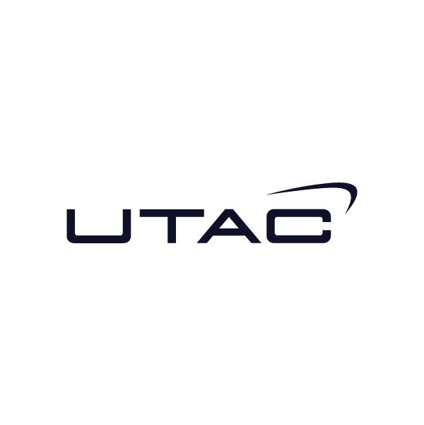 UTAC logo with stylized swoosh design above the text.
