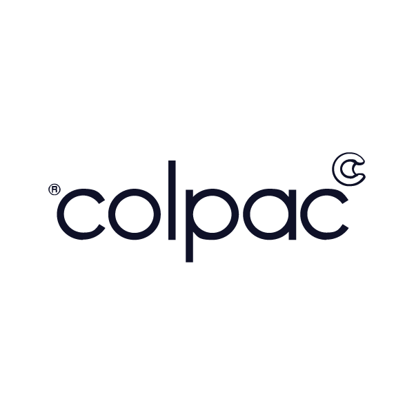 The logo of Colpac, a company that specializes in packaging solutions, featuring the word 'colpac' in lowercase letters with a small trademark symbol.
