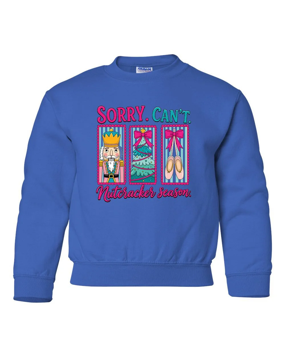 Youth Sorry Cant Royal Sweatshirt.jpg