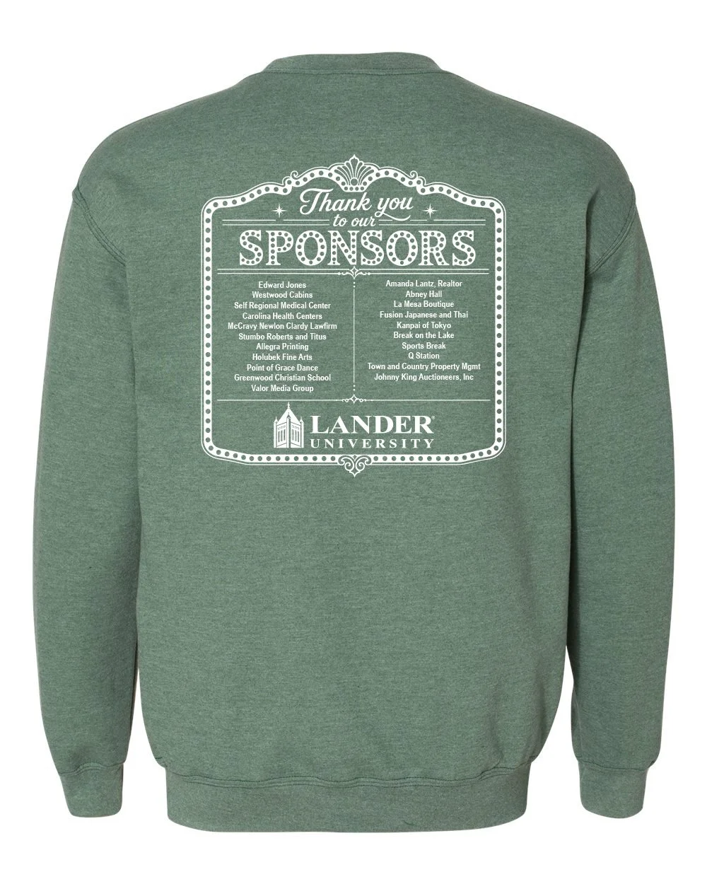 Marque Dark Green SweatShirt Sponsors.jpg