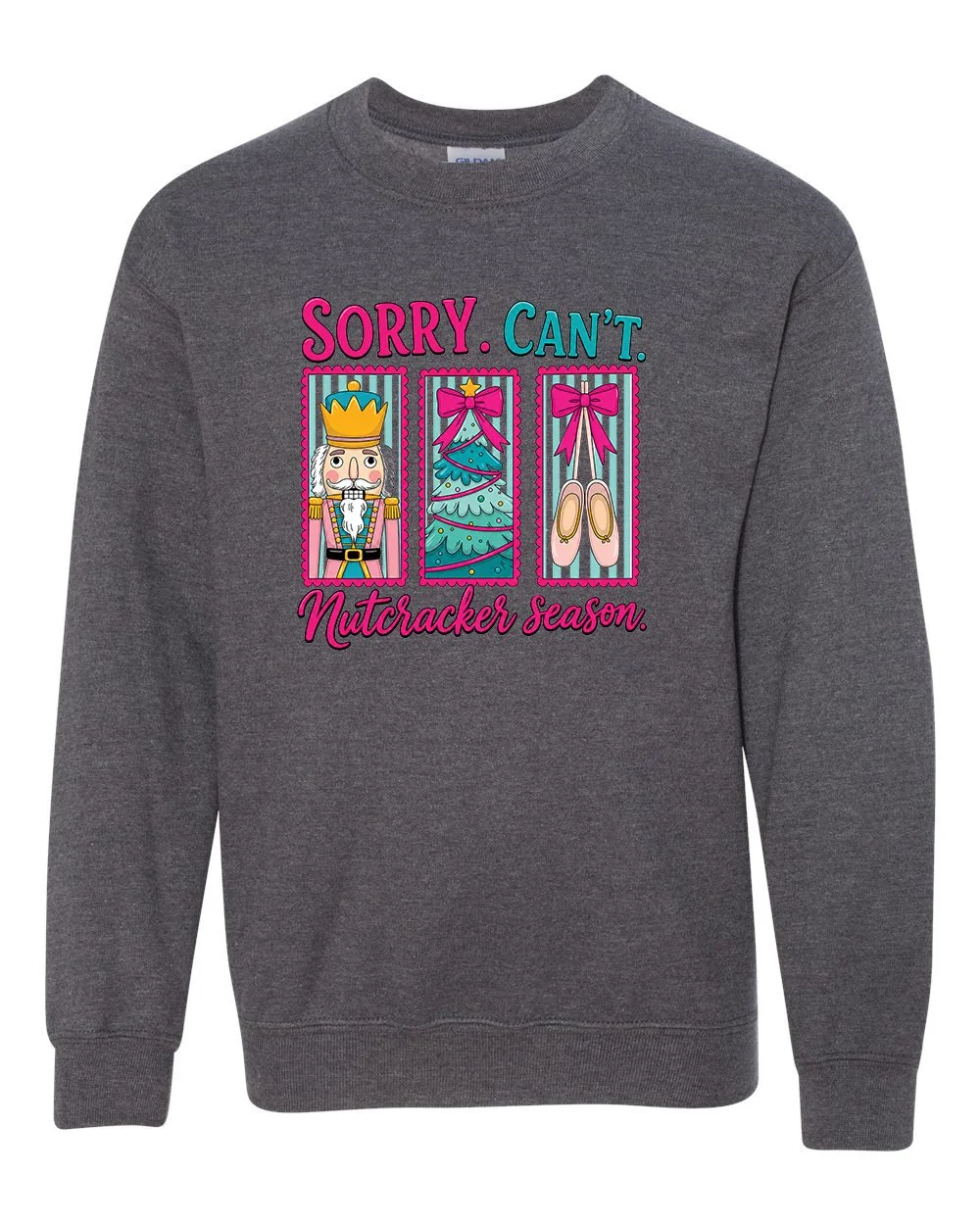 Youth Sorry Cant Dark Heather Sweatshirt.jpg