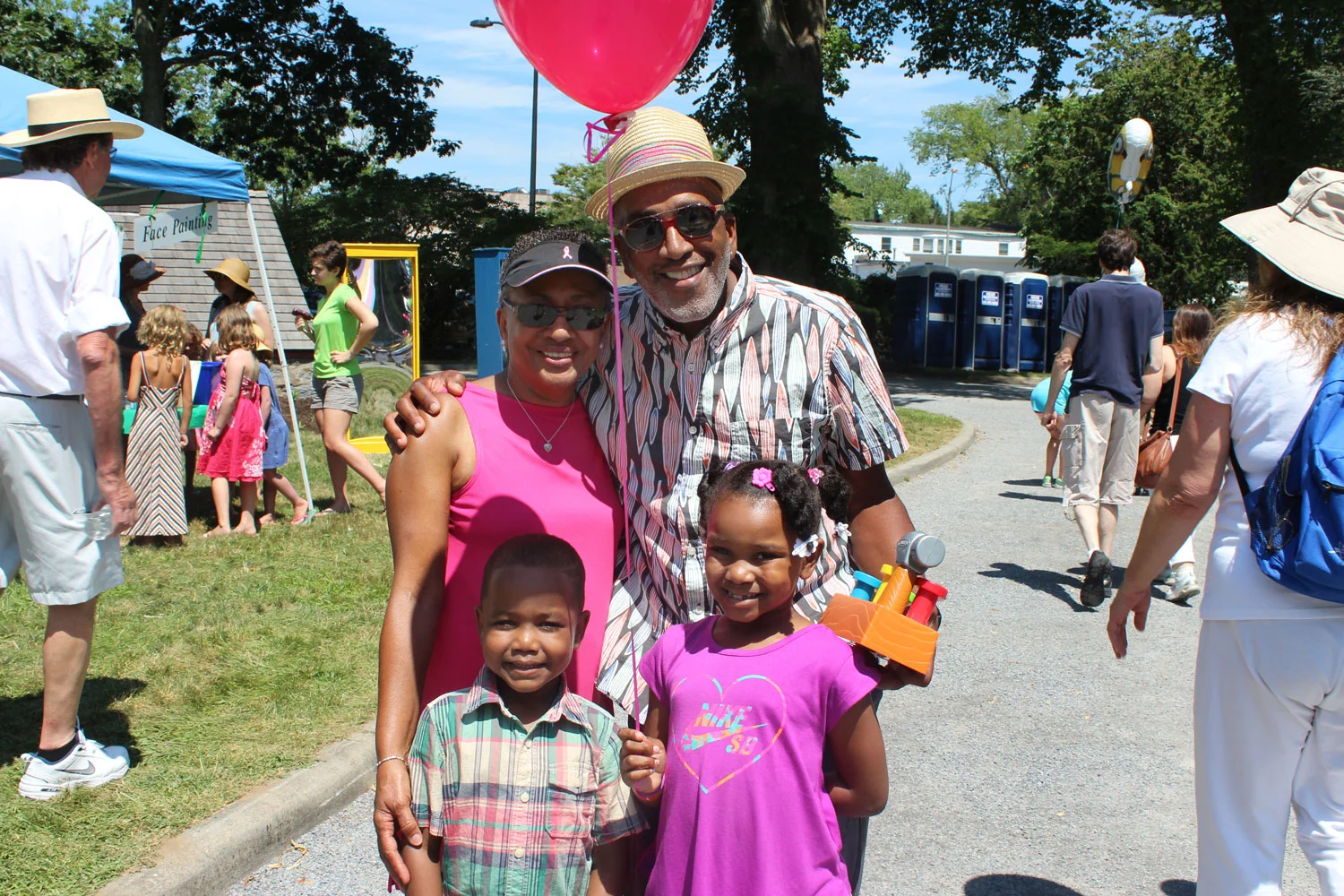 Family enjoying the LVIS fair in East Hampton, NY
