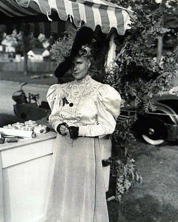 LVIS member at booth, 50th anniversary