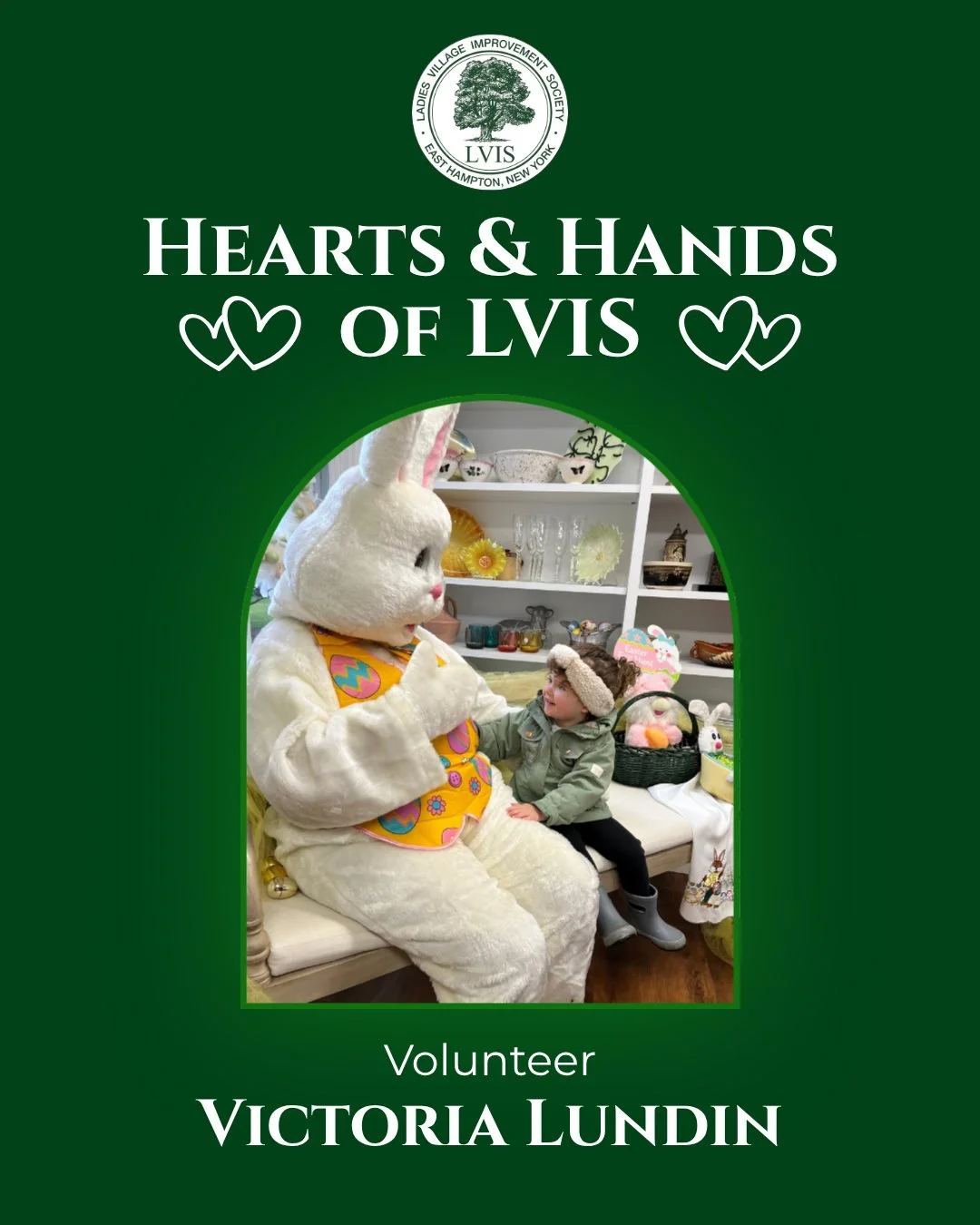 Welcome back to our 𝐇𝐞𝐚𝐫𝐭𝐬 &amp; 𝐇𝐚𝐧𝐝𝐬 𝐨𝐟 𝐋𝐕𝐈𝐒 series! Today we're thrilled to highlight LVIS Volunteer, Victoria Lundin! 💚✨ 

Victoria has been a dedicated LVIS member for 26 years, lending her time and talents to the Annex, Men&rs