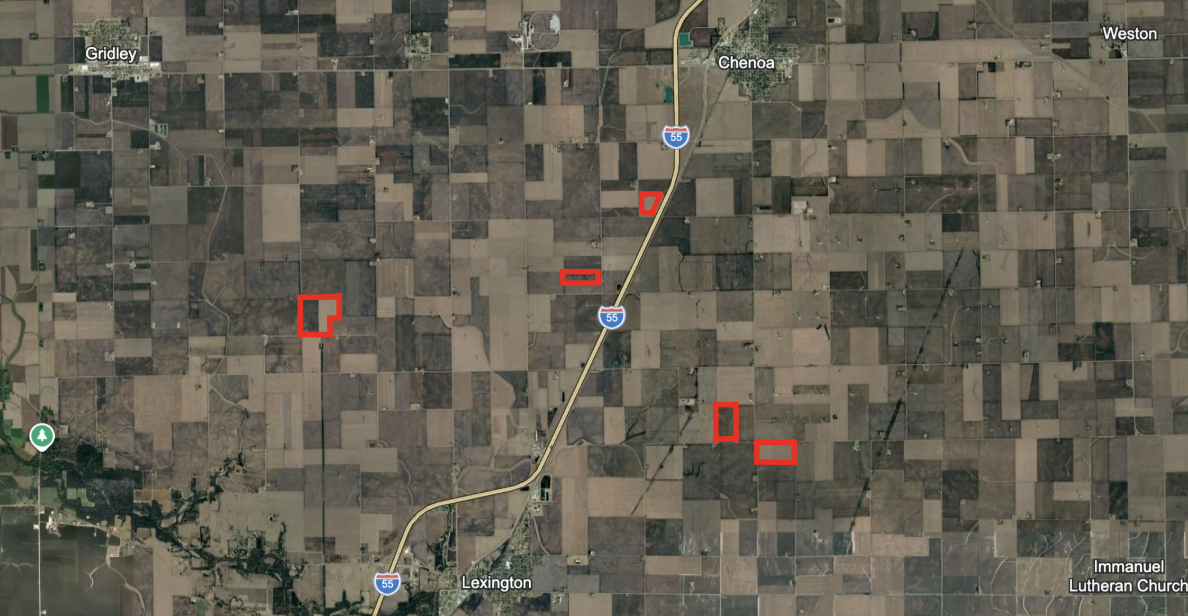 490 +/- Acres in McLean County, IL