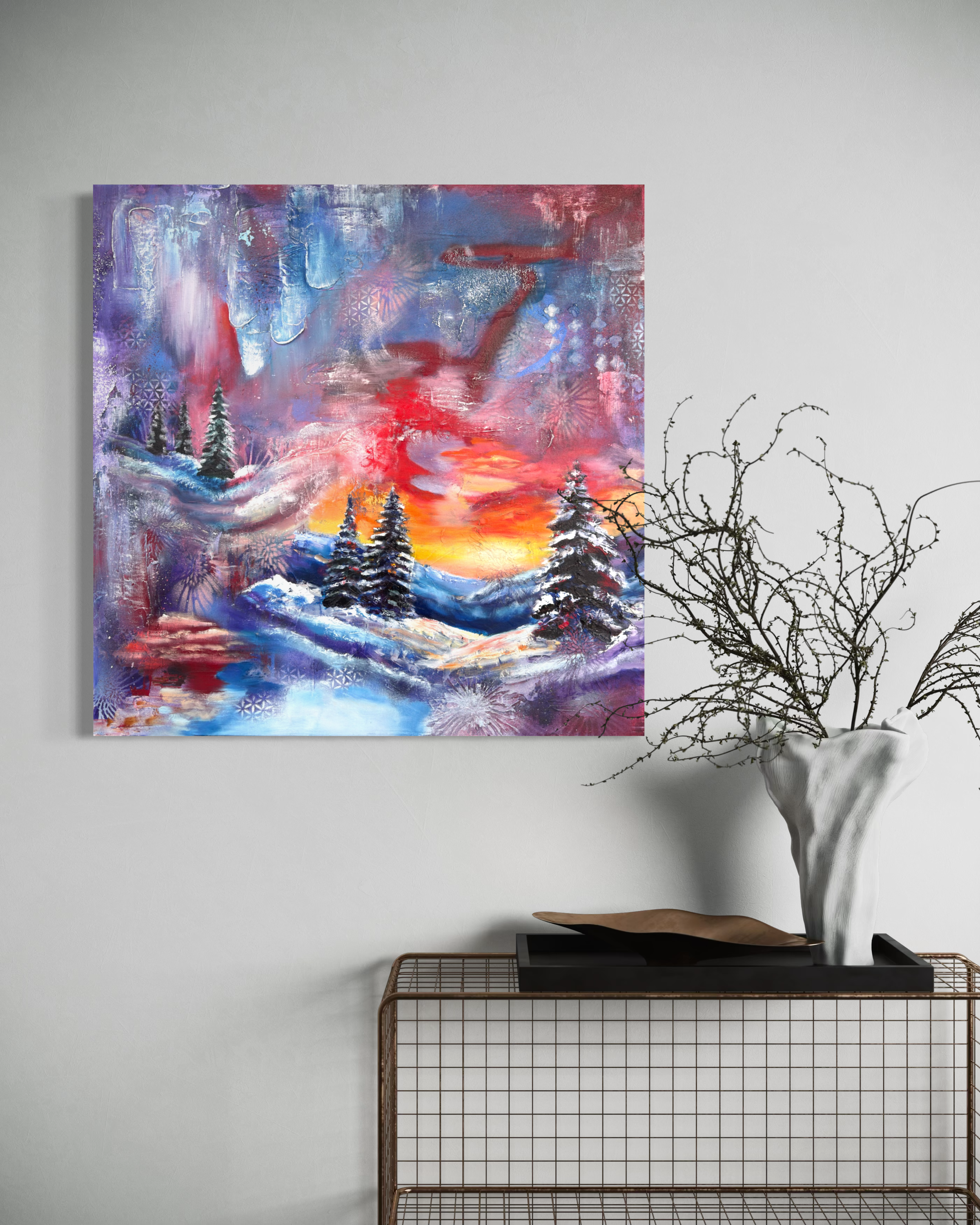 Winter Wonderland 30x30 Original Painting