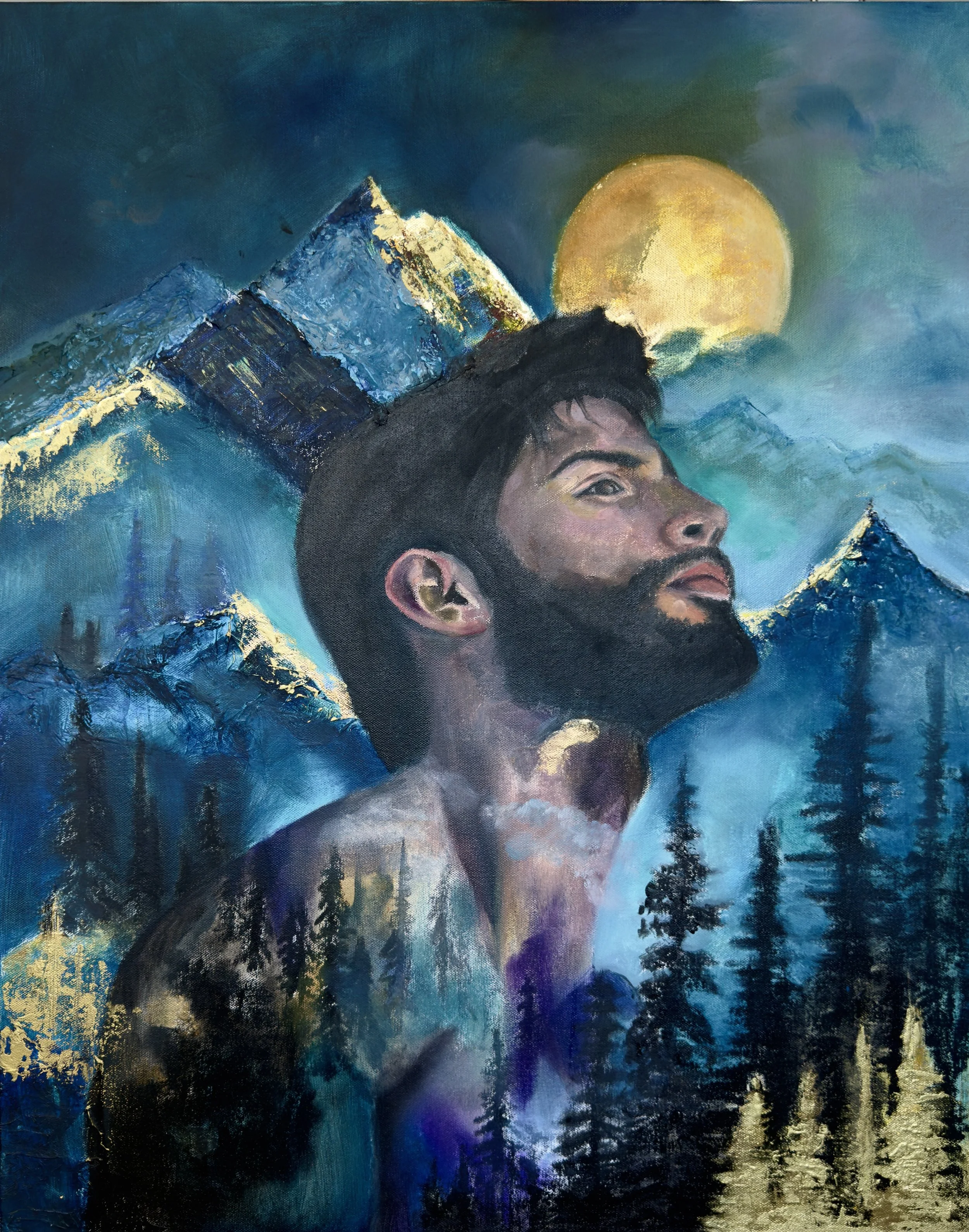 Facing the Night 24x30 Original Painting