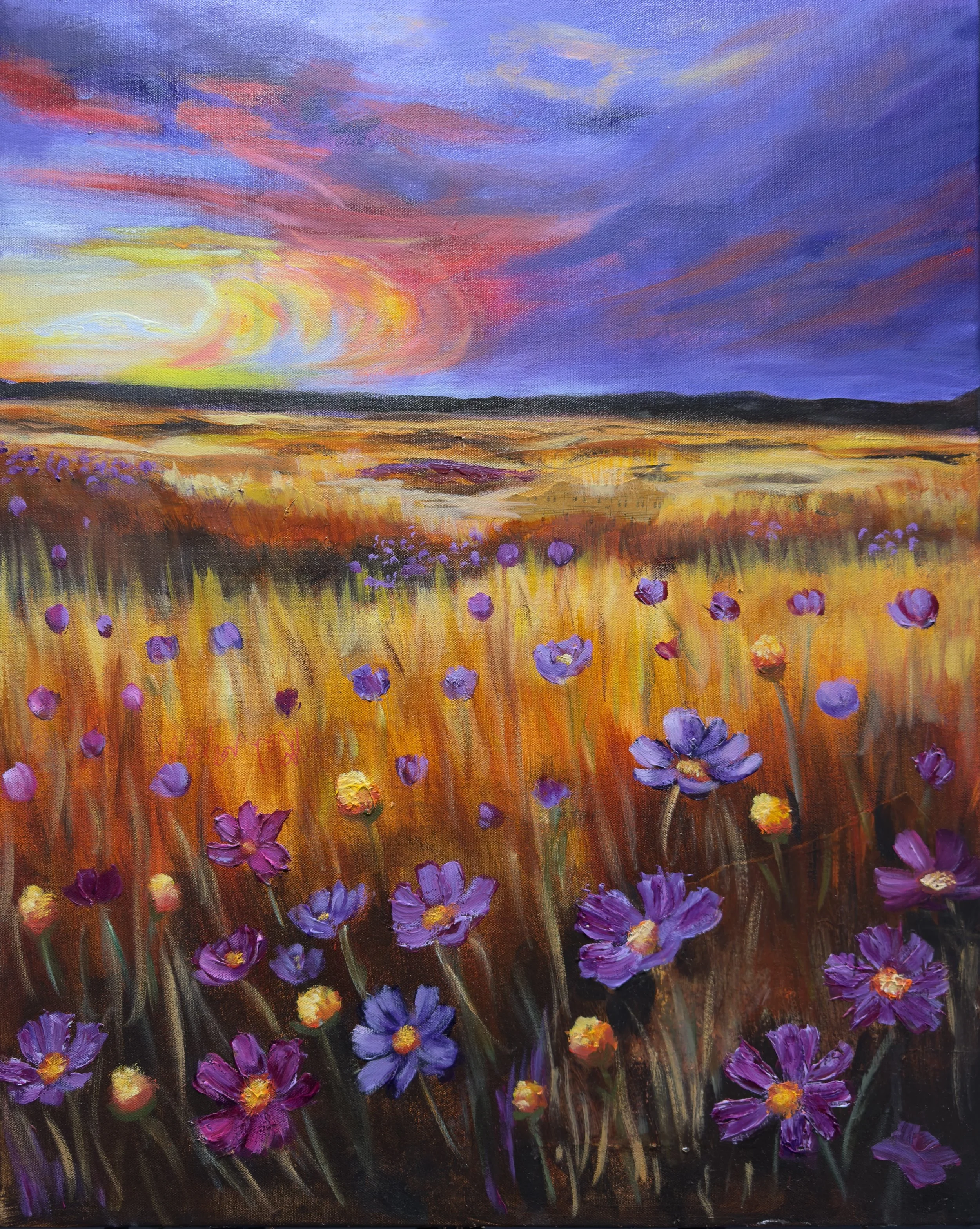Golden Fields 24x30 Original Painting