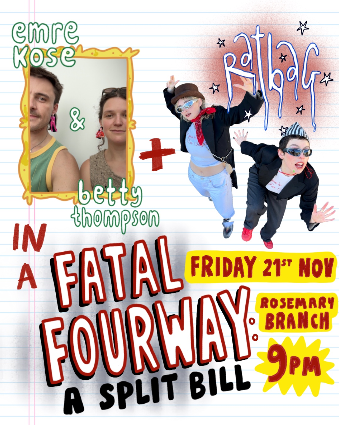 FATAL FOURWAY: A COMEDY SPLIT BILL