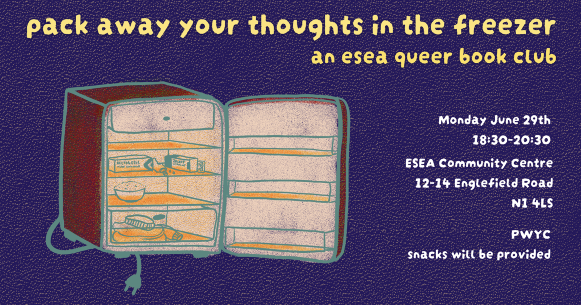pack away your thoughts in the freezer: an esea queer book club