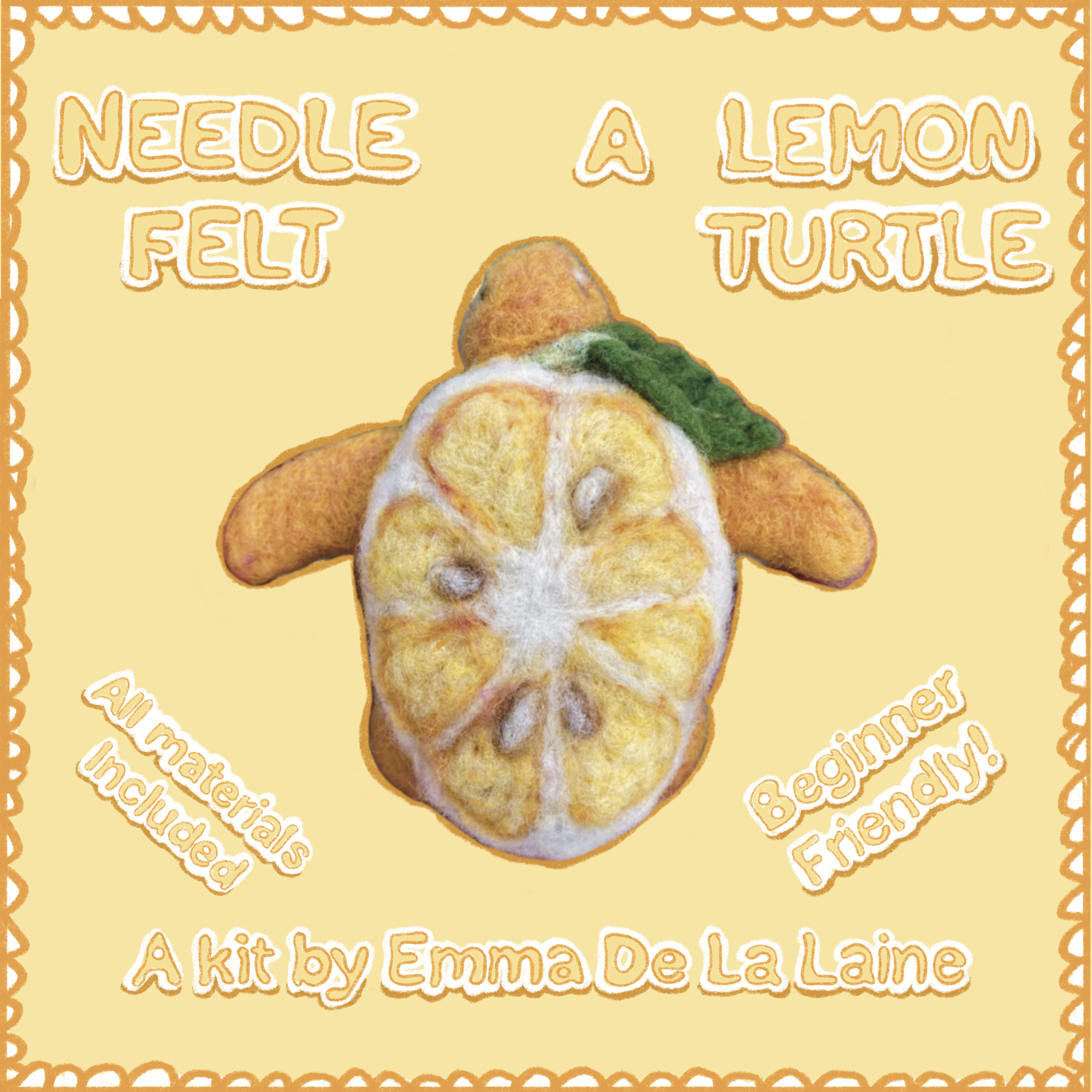 Lemon Turtle Sculpture Kit. Preorder ends July 27th.