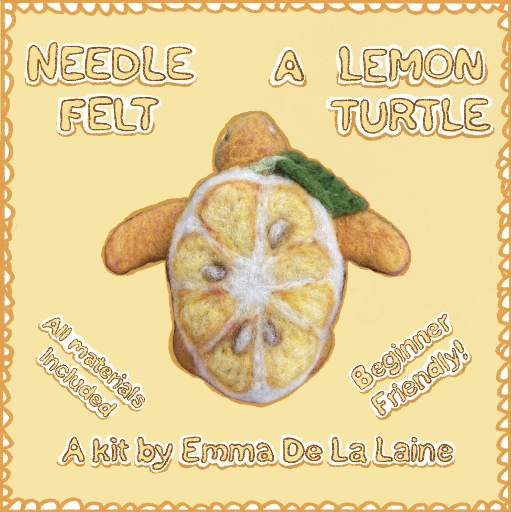 Lemon Turtle Sculpture Kit