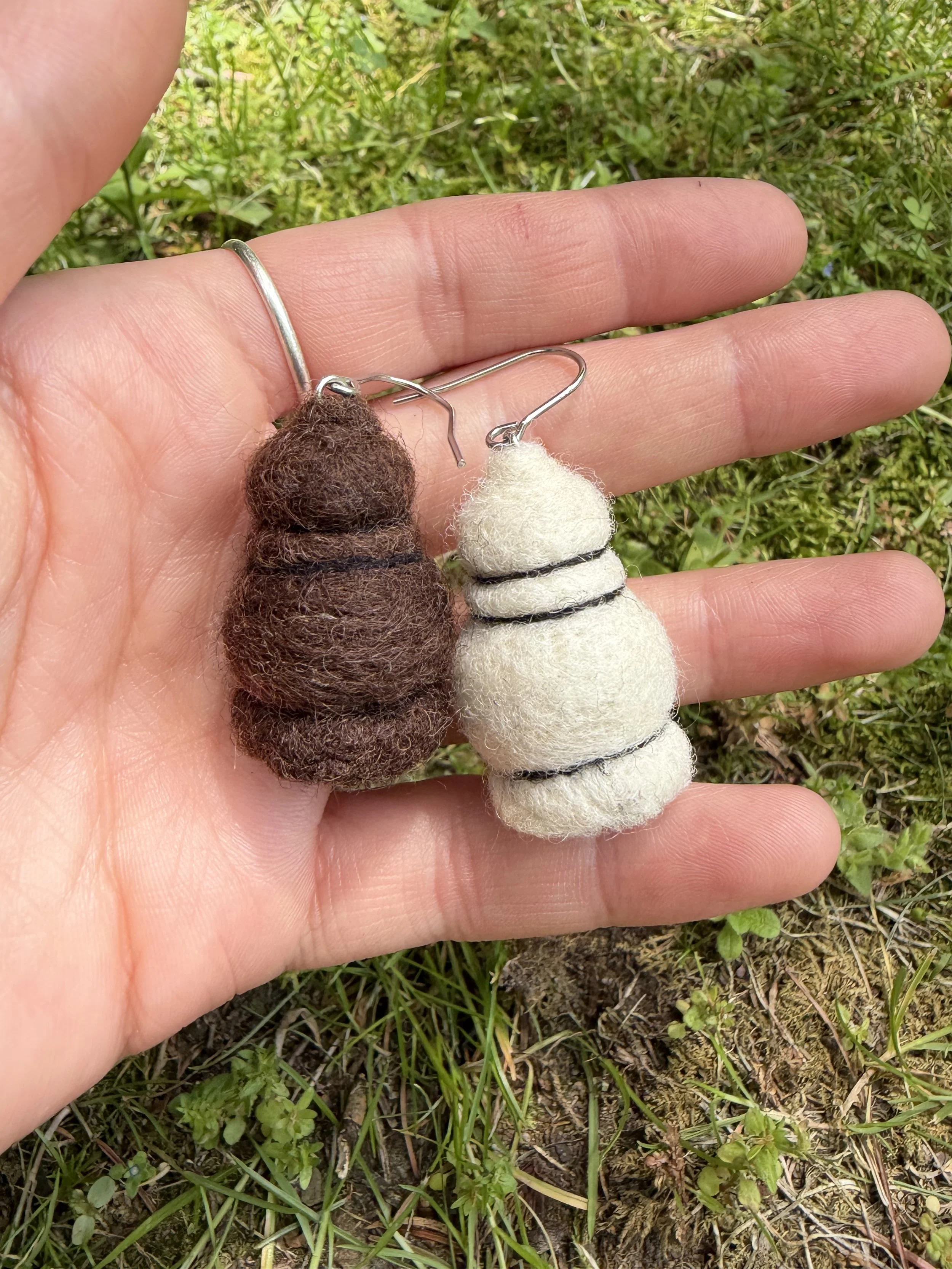 Chess pawn earrings