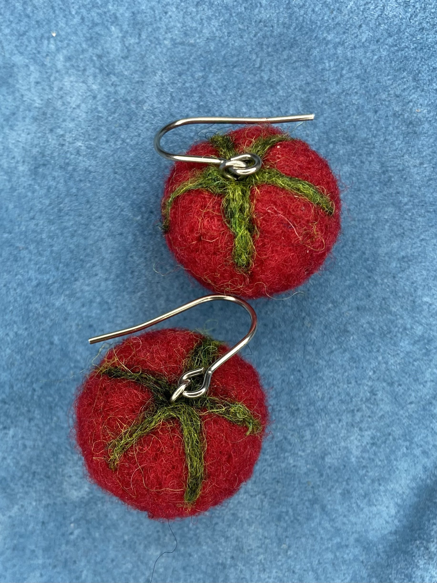 Tomato earrings