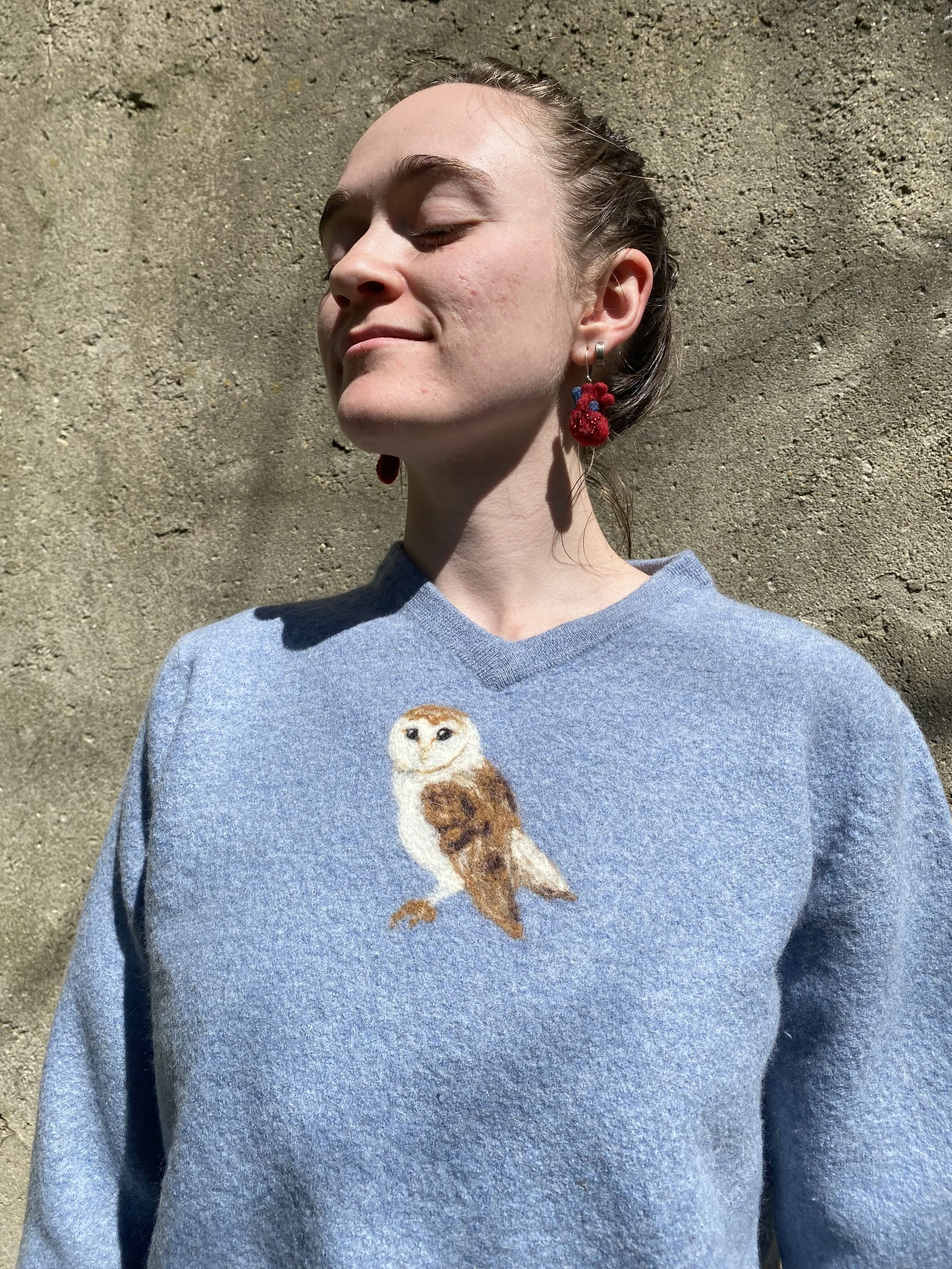 Owl sweater XS