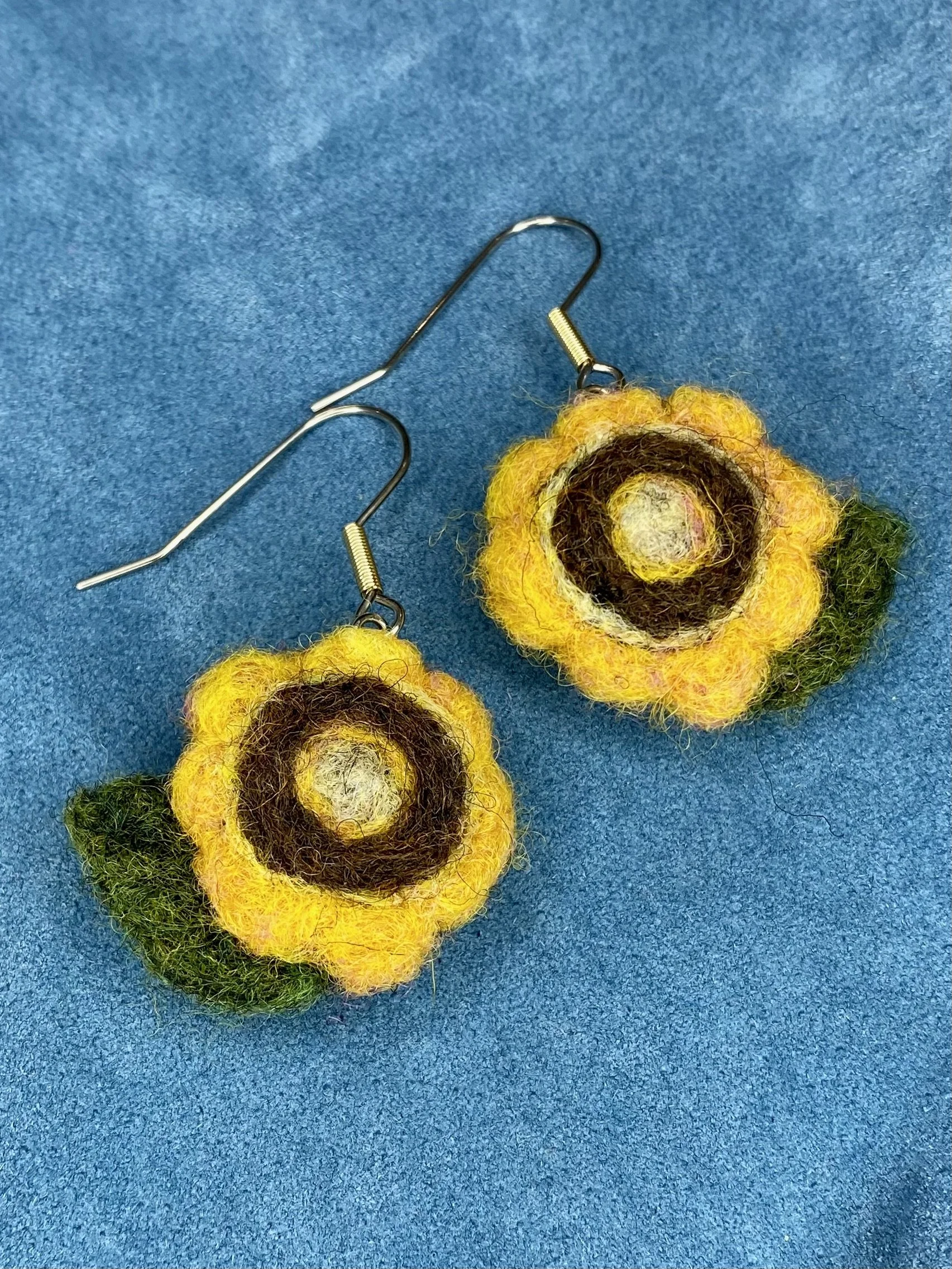 Sunflower earrings
