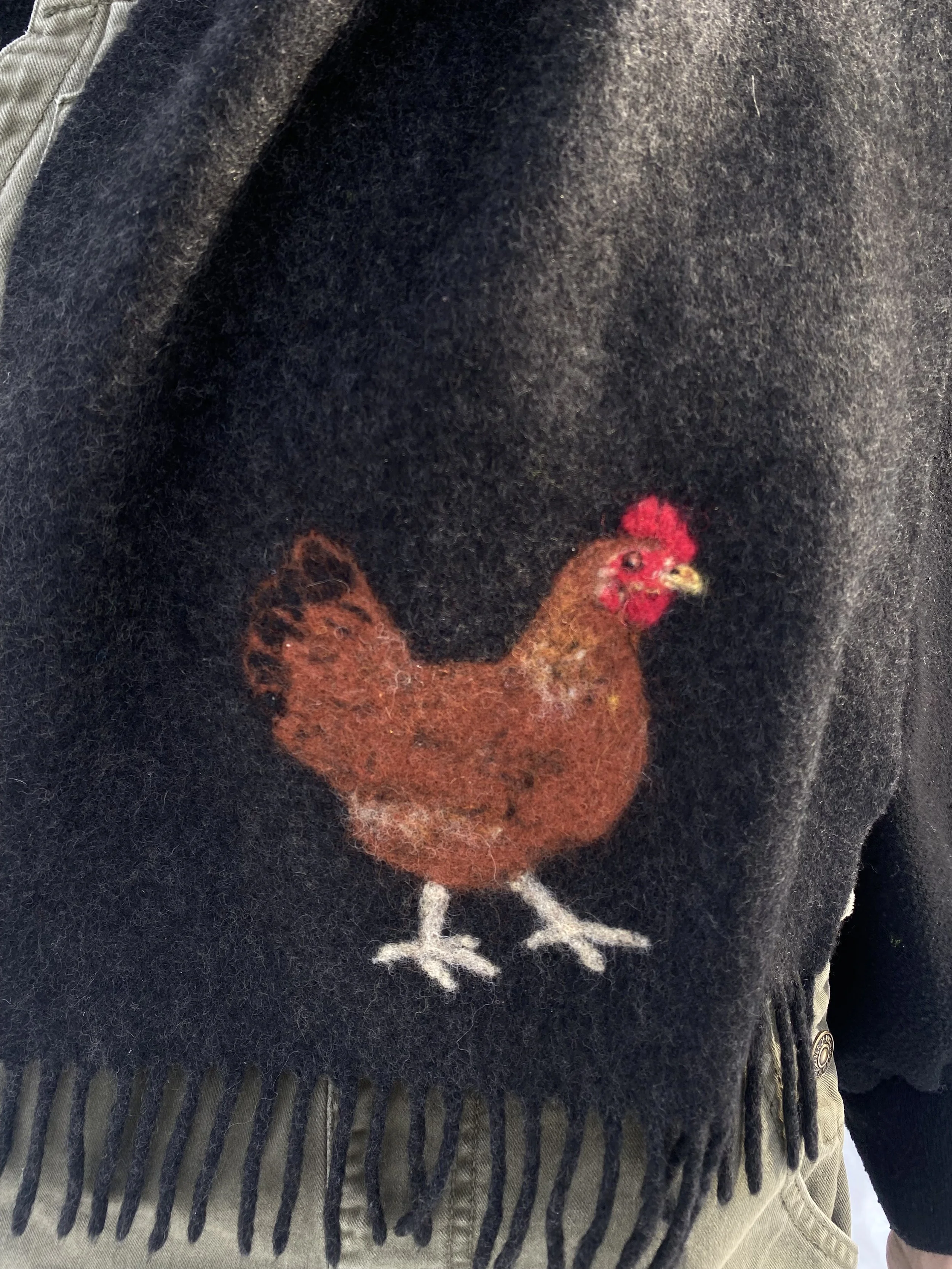 Chicken cashmere scarf