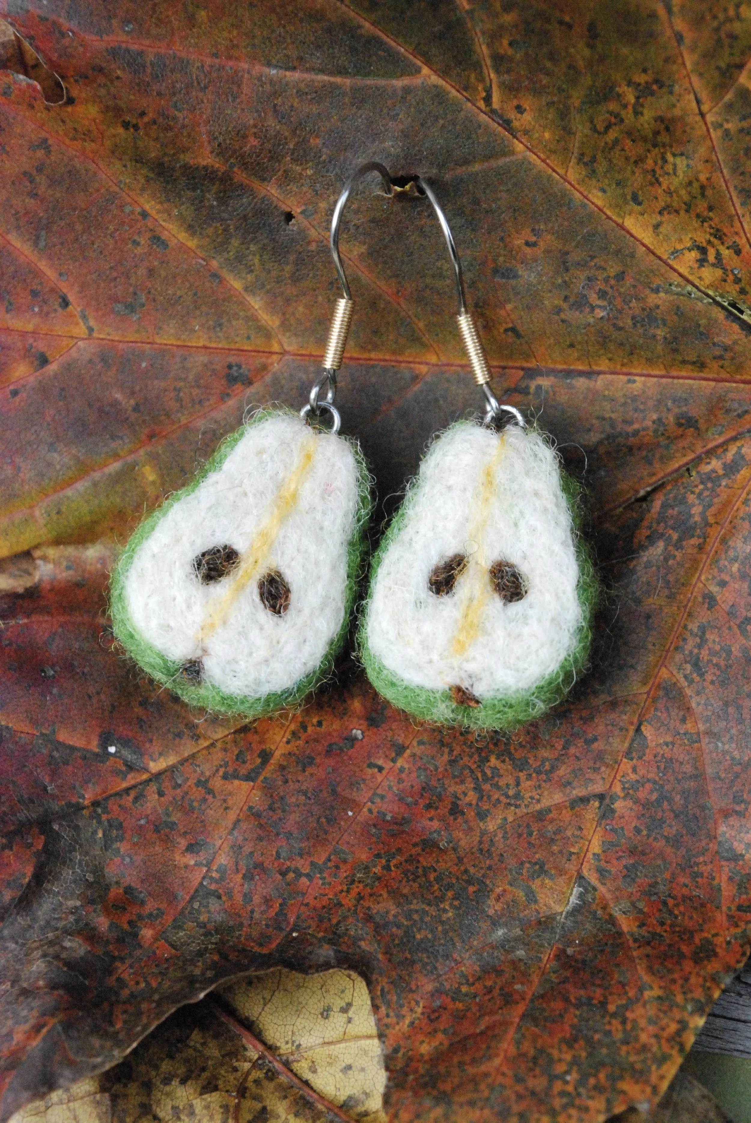 Pear earrings