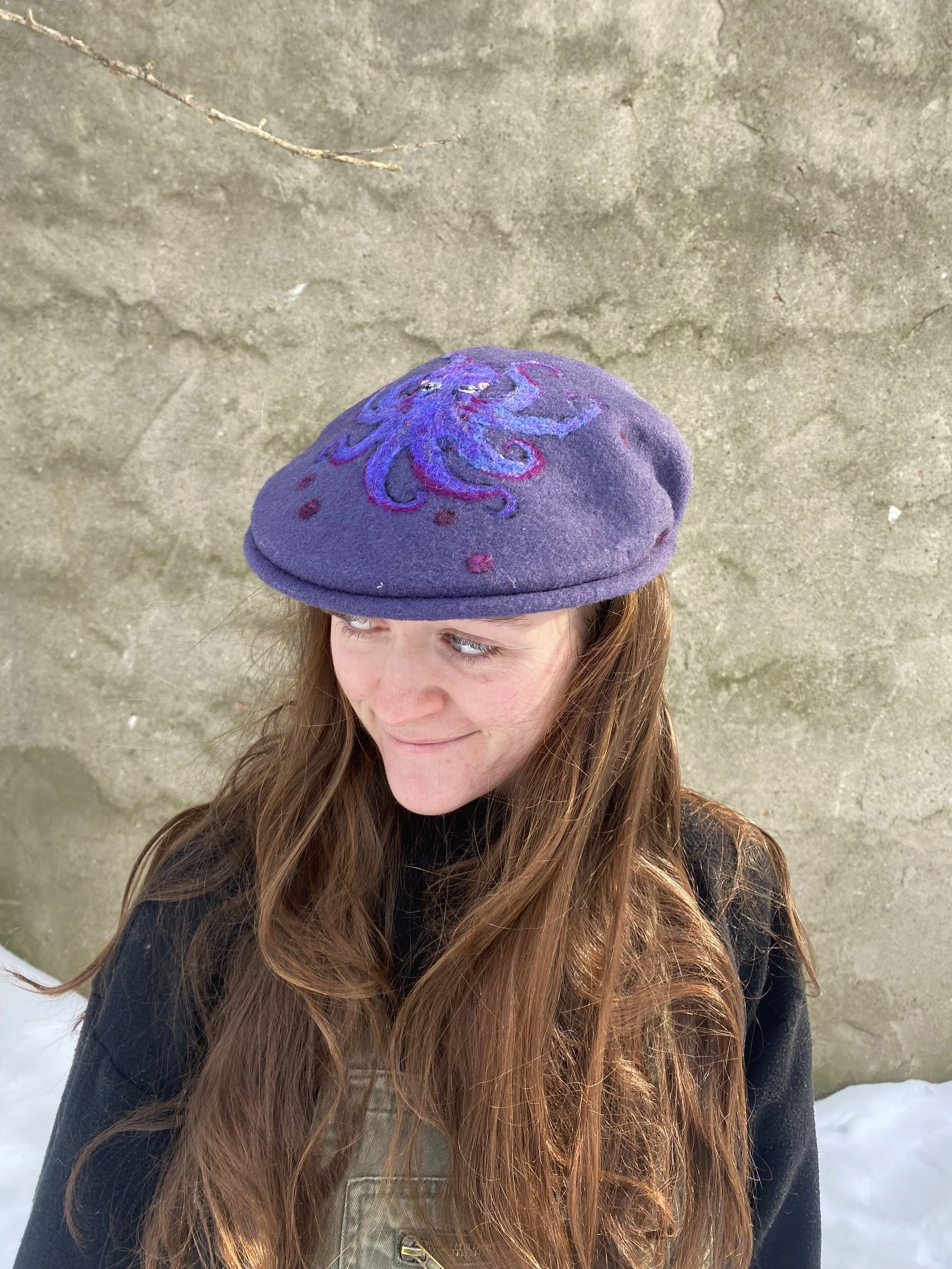 Octopus flat cap