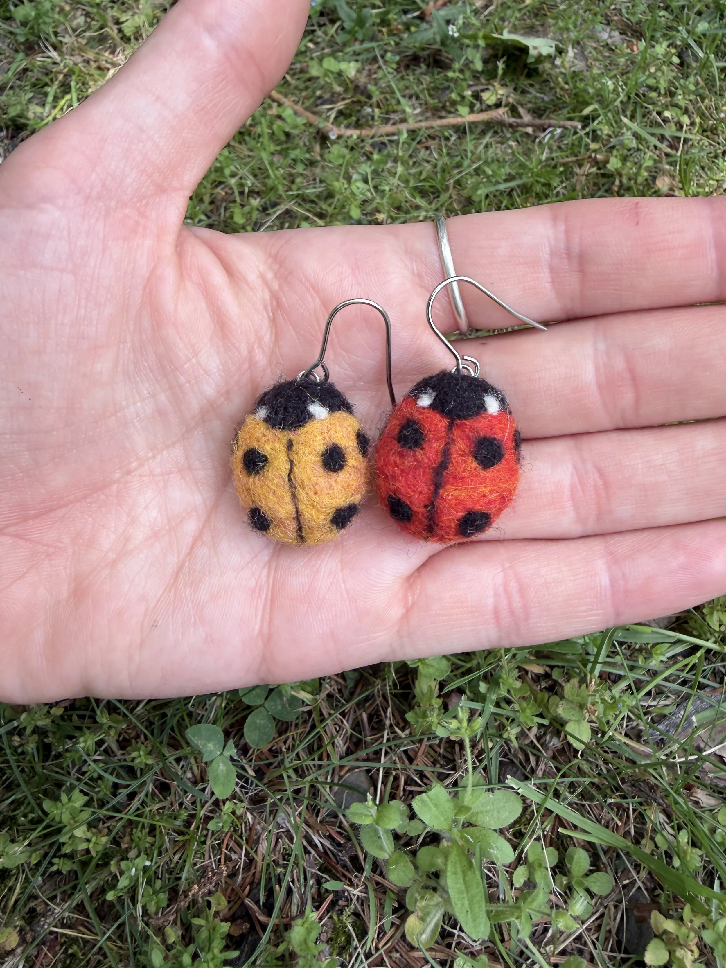 Ladybug earrings