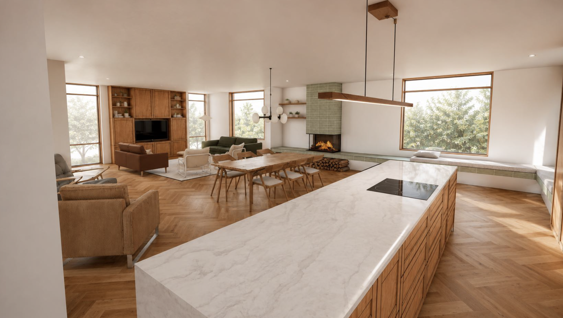 Helhedsrenovering af privat bolig – visualisering 1