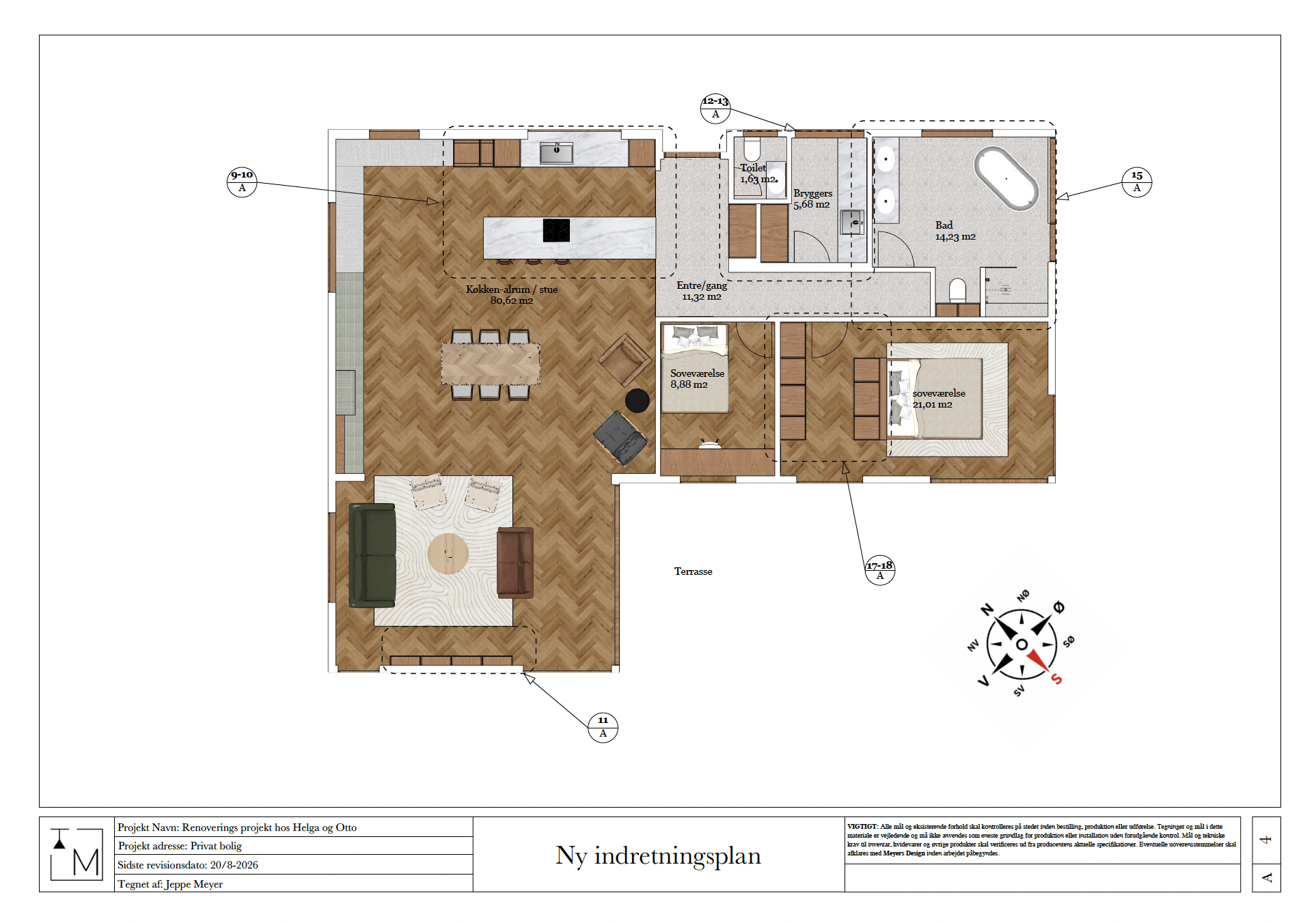 Helhedsrenovering af privat bolig – visualisering 2
