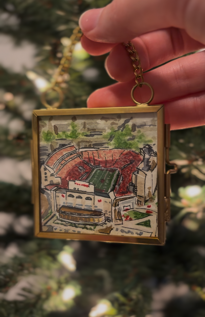OG: UNK Landmark Ornaments | Hand-Painted Original Watercolors