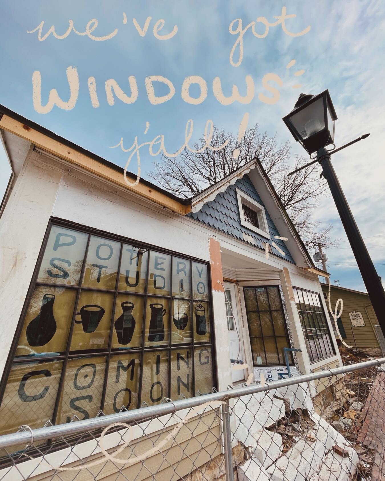 Things have been pretty busy over at 30 North Main Street ✨ This sweet little building is really starting to transform! We can&rsquo;t wait to show you more and open our doors to you! 
.
.
.
.
.
#pottery
#ceramics