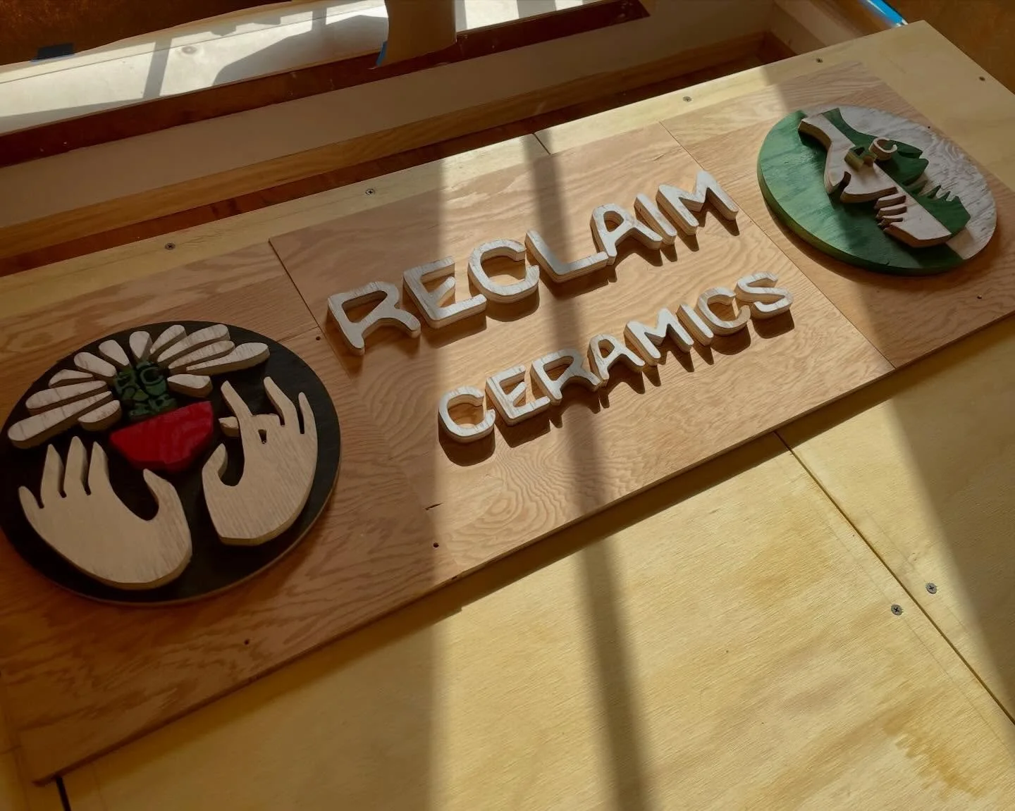 Caught our awesome exterior signage mock-ups by @theottermill in some nice winter light. Can&rsquo;t wait to see the final versions hanging over N Main. While there might not be much happening outside the shop with all the snow - we are keeping busy 