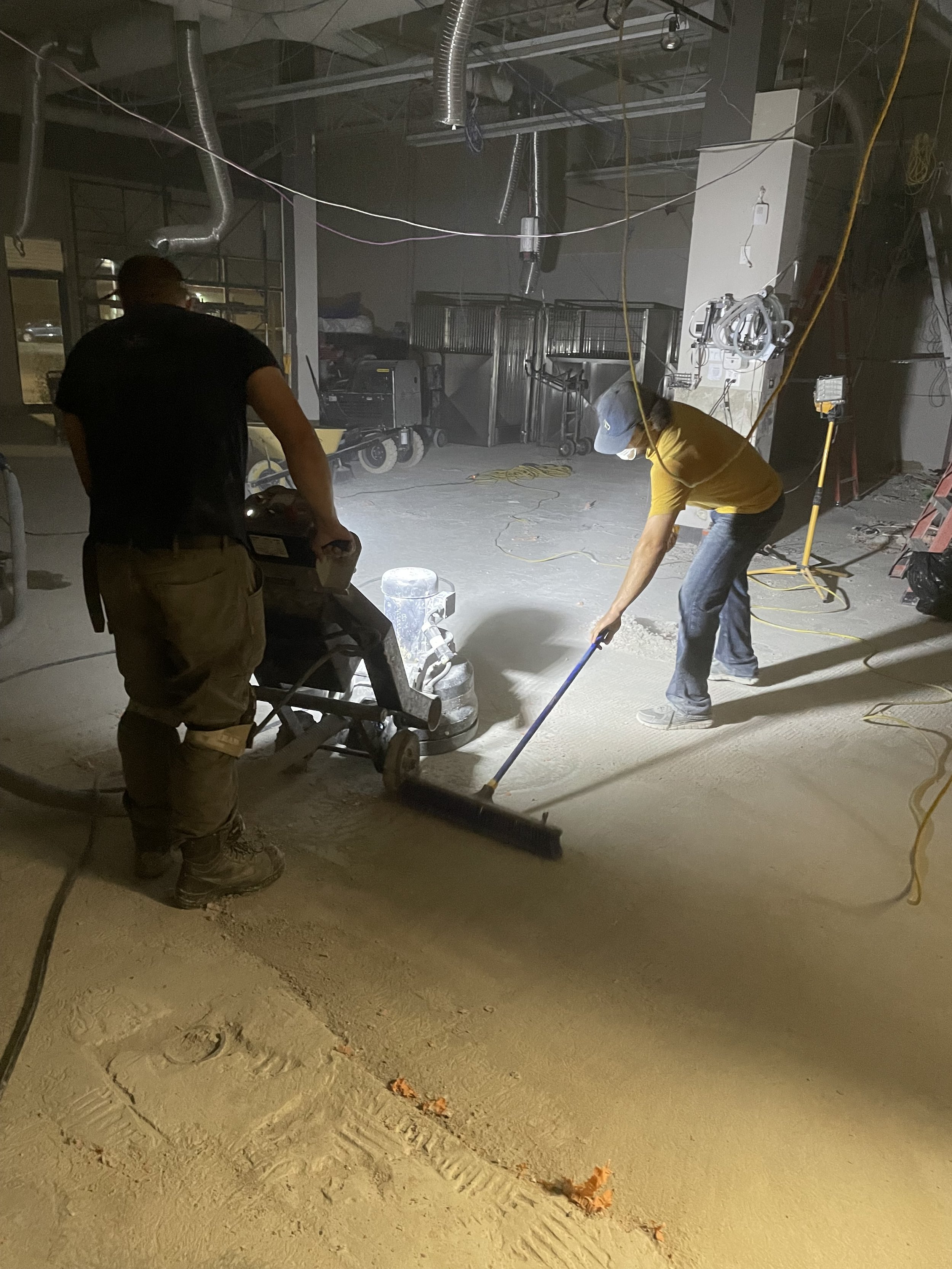 Commercial concrete grinding
