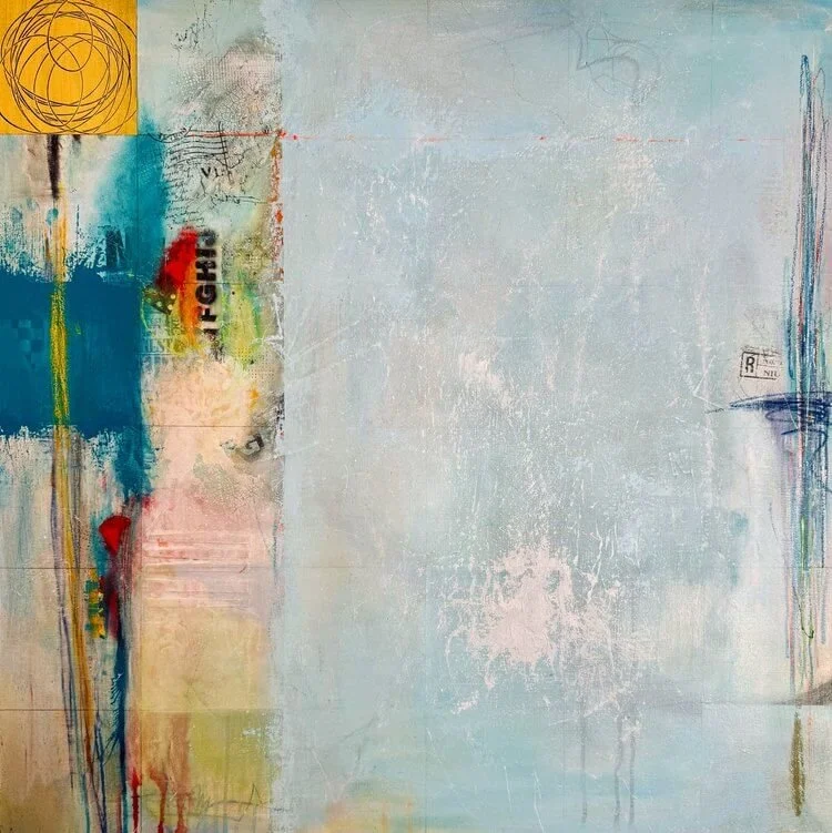 Woman in White - 36" x 36"