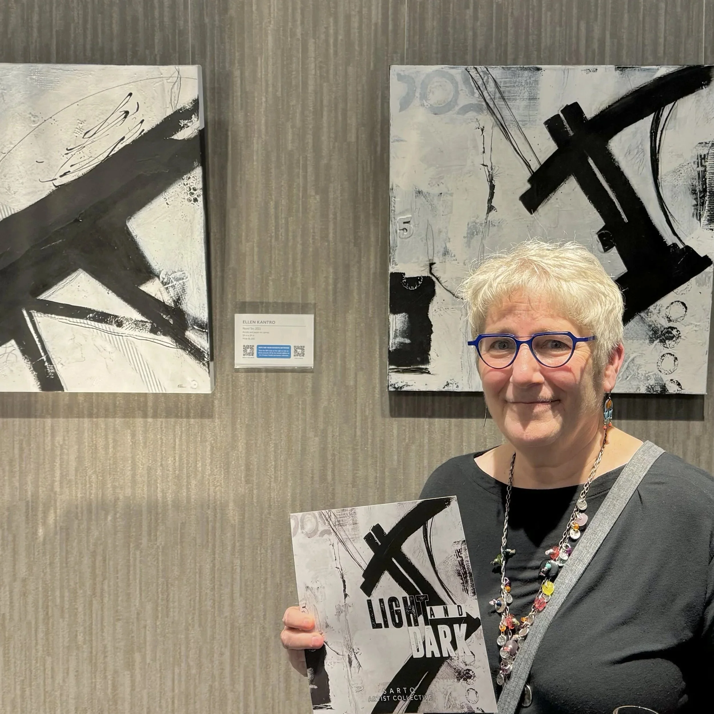 Artist Ellen Kantro at Art Ovation