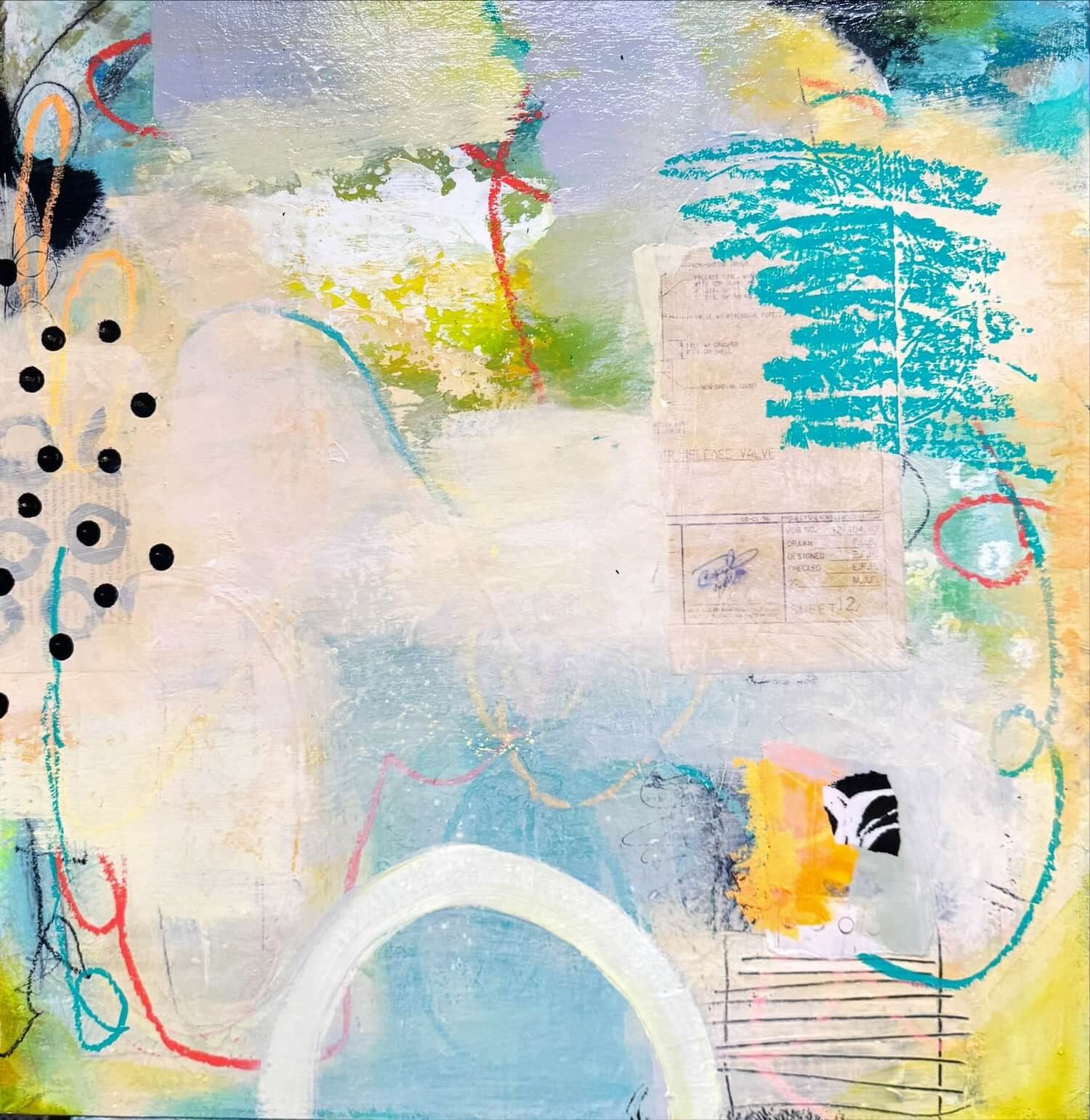 Re-Surfaced - 22” × 22”