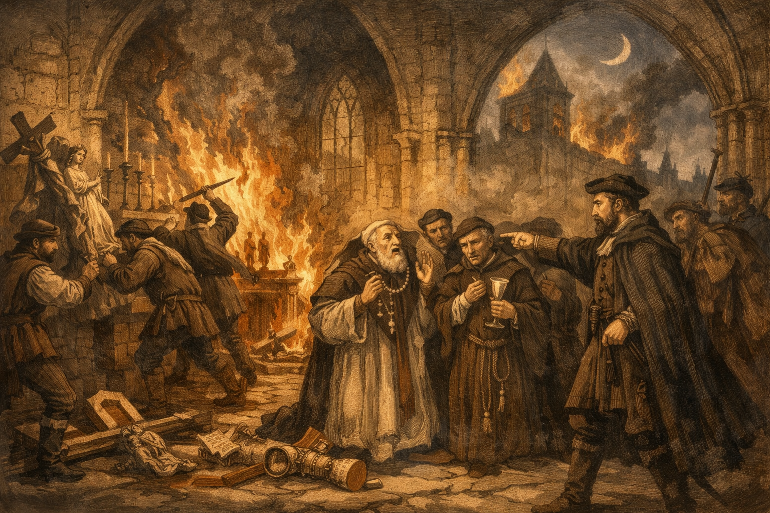 March 11, 1559 - Protestants Burn Catholic Churches in Perth