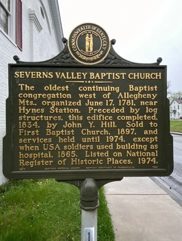 June 18, 1781 - Severns Valley Baptist Church Founded