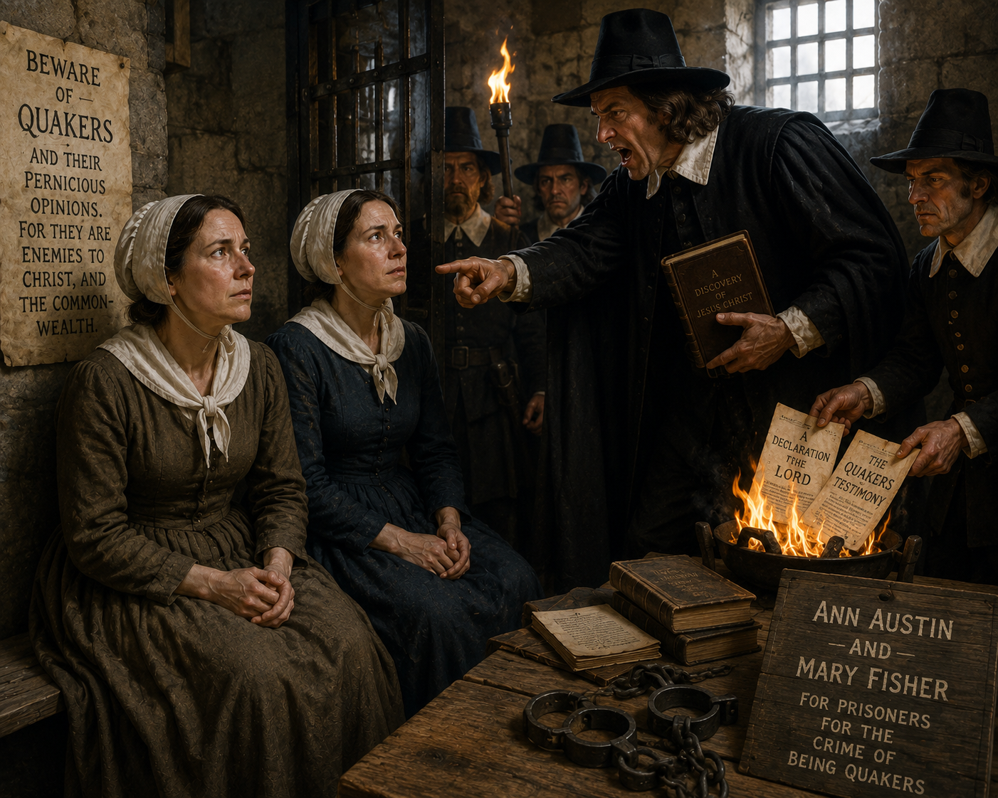 July 11, 1656 - First Quakers Arrive in America