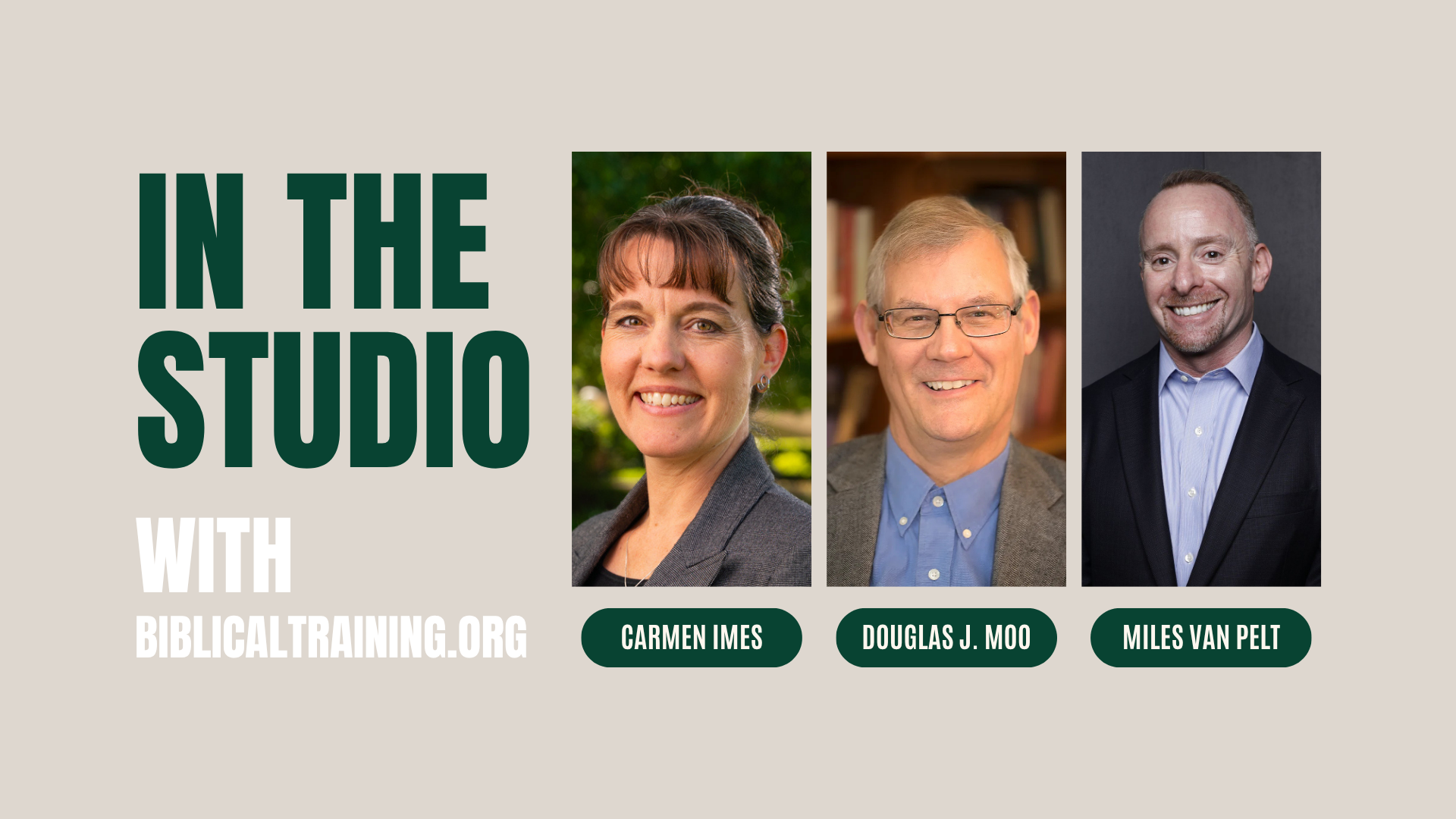 In the Studio with BiblicalTraining.org