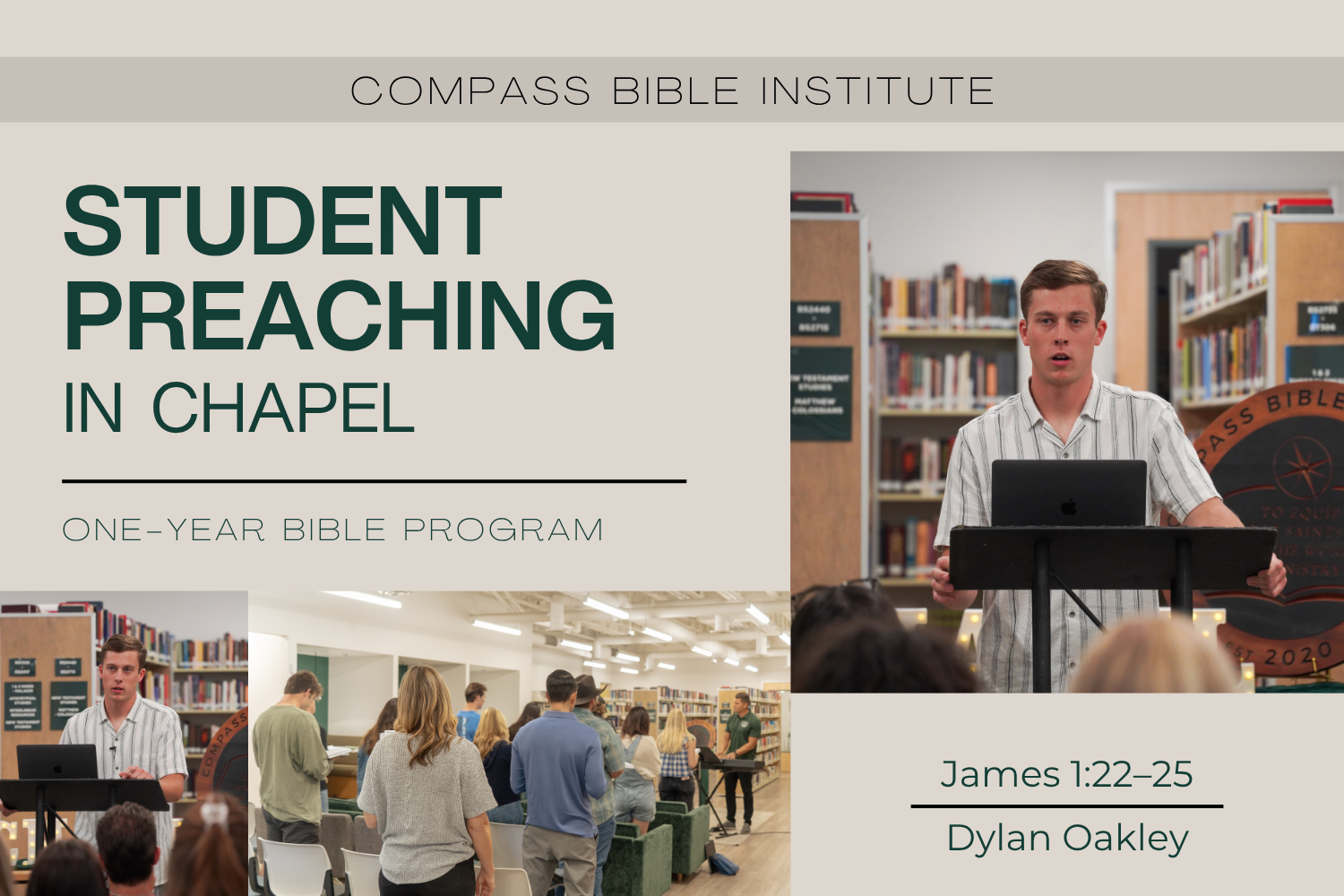 One-Year Bible Program Student Preaches in Chapel