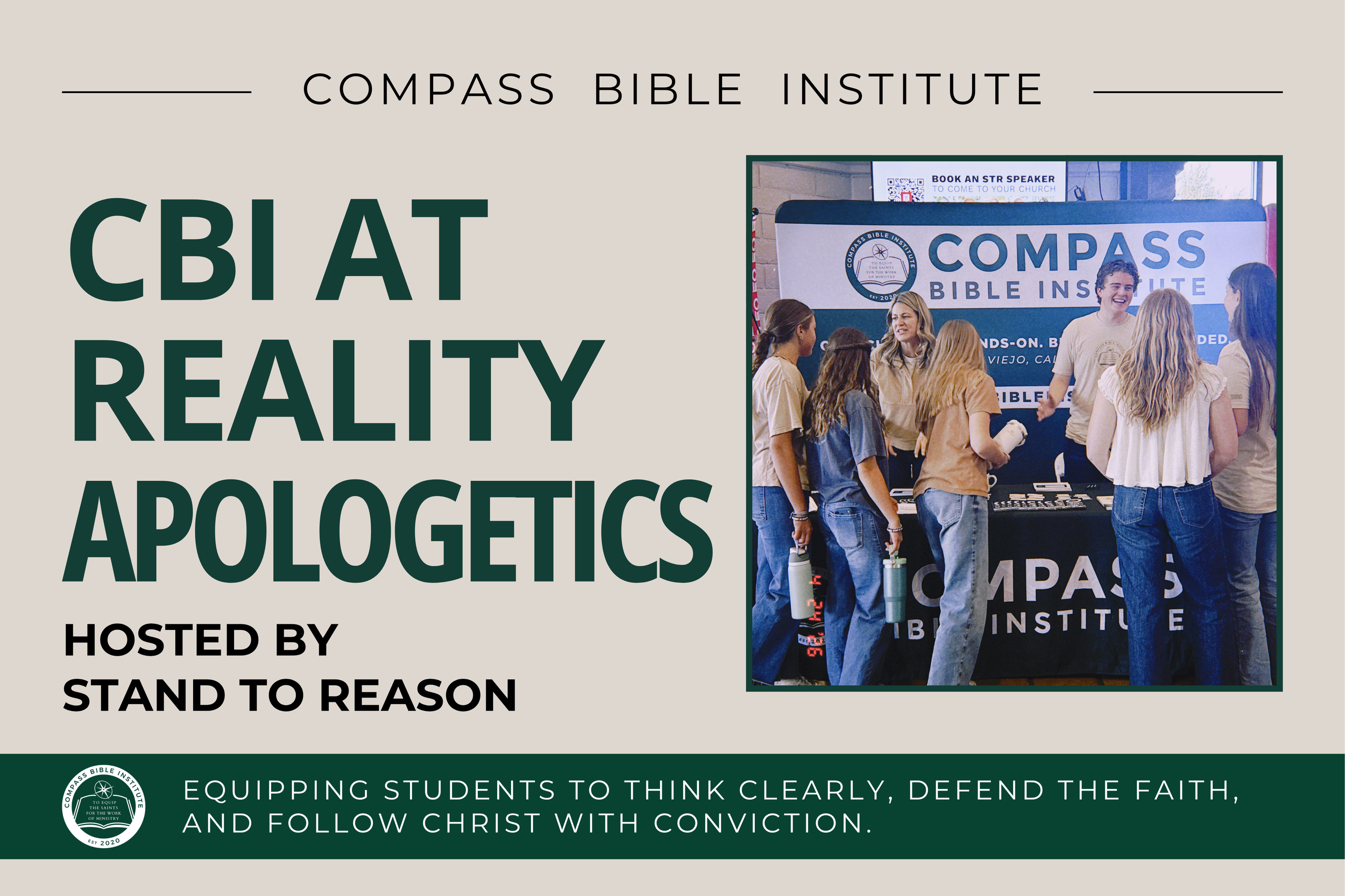 CBI Connects with Future Students at Reality Apologetics