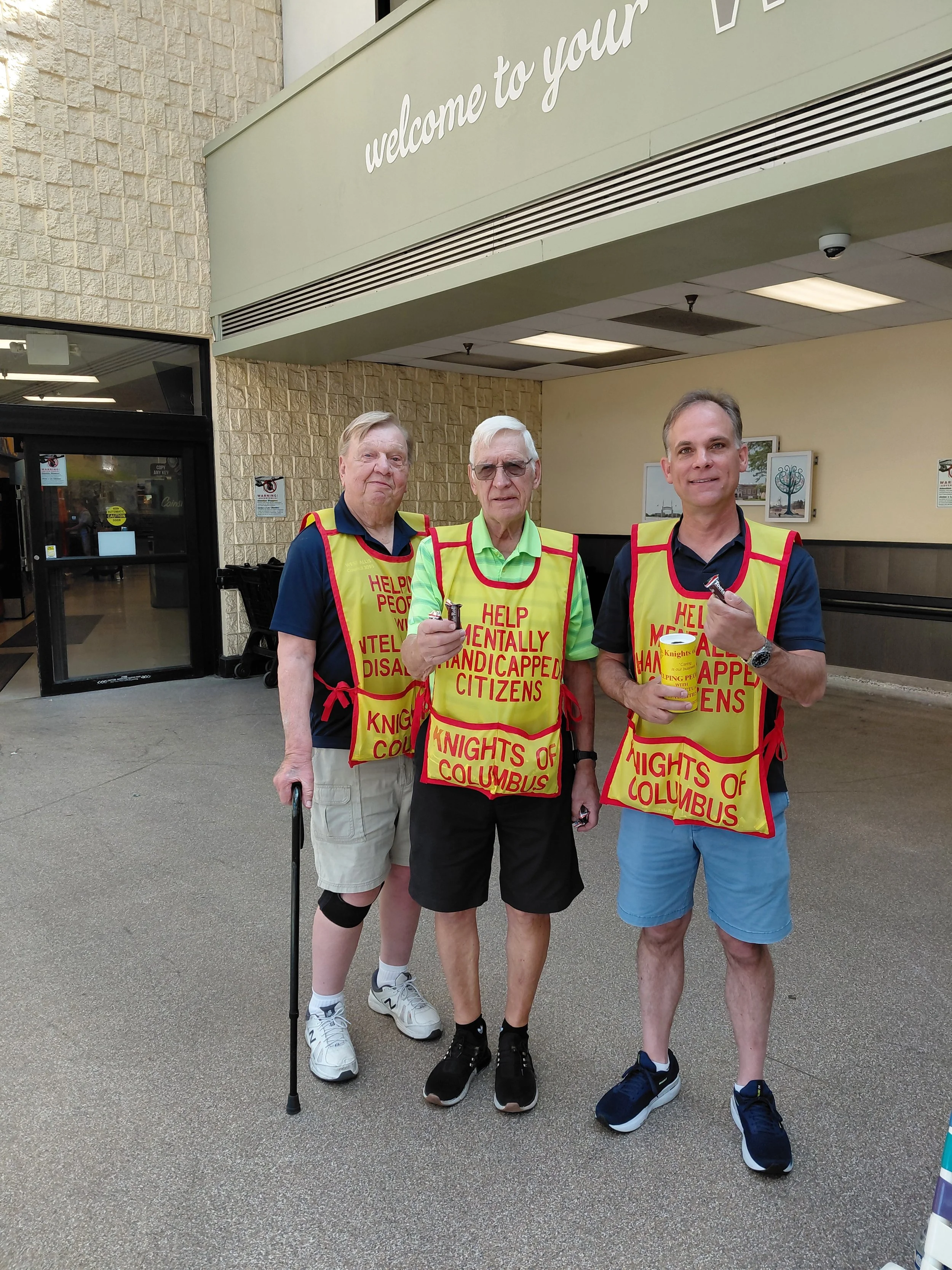 Whitey Florczyk & Dale Lachacz & Tom Wied raising funds for people with intellectual disabilities