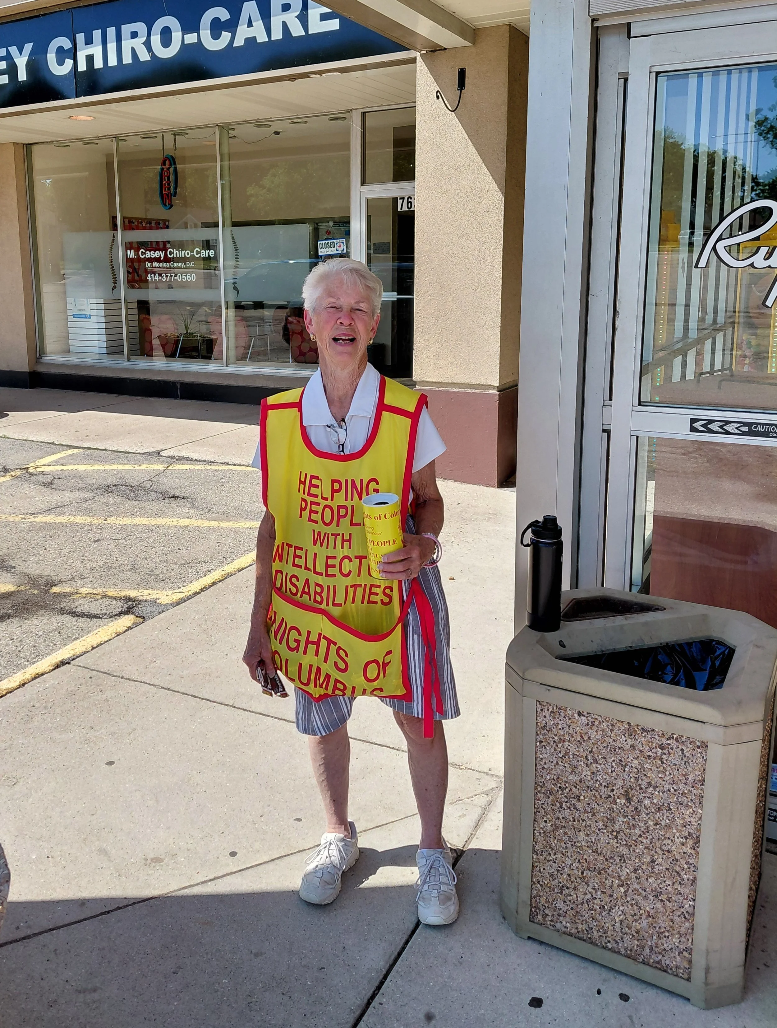 Carol raising funds for people with intellectual disabilities