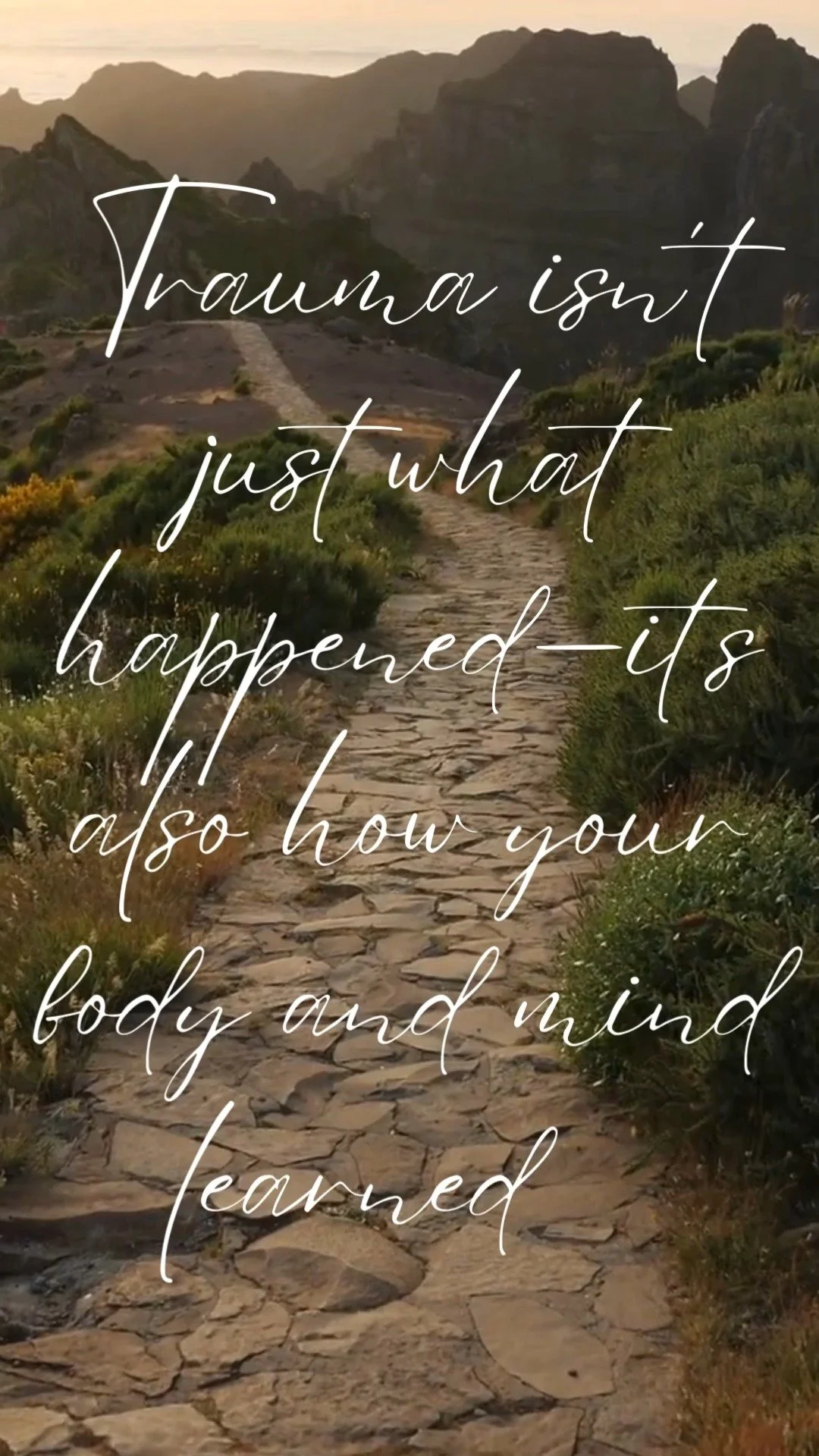 Trauma isn’t just what happened—it’s also how your body and mind learned to survive.
Healing isn’t about erasing the past. It’s about creating safety in the present, building new patterns, and choosing a life that feels