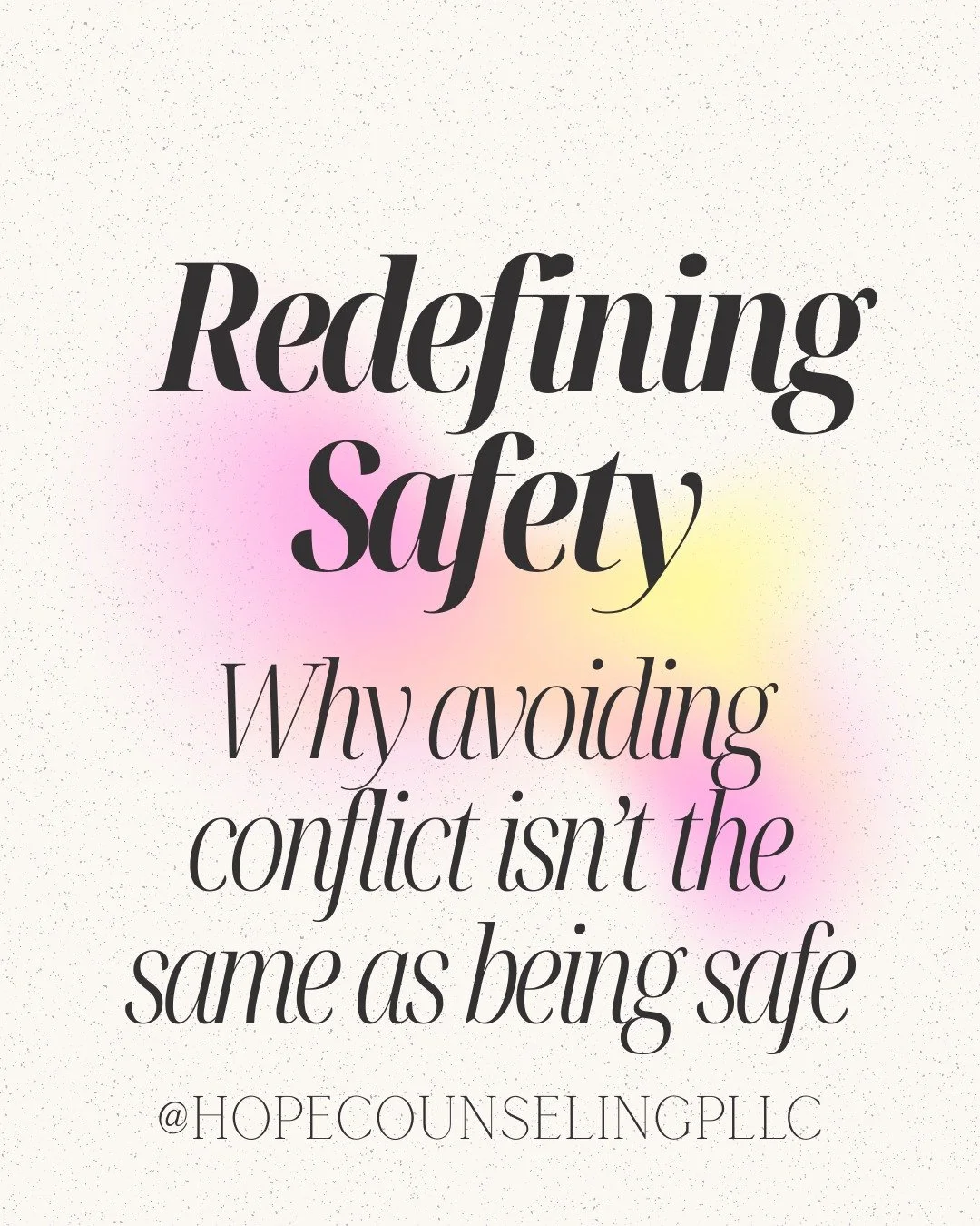 If &ldquo;keeping the peace&rdquo; has ever meant abandoning your own needs &mdash; this one&rsquo;s for you. 🌿
Safety isn&rsquo;t about avoiding conflict.
It&rsquo;s about knowing you can stay safe within it.
New blog post up now &mdash; Redefining