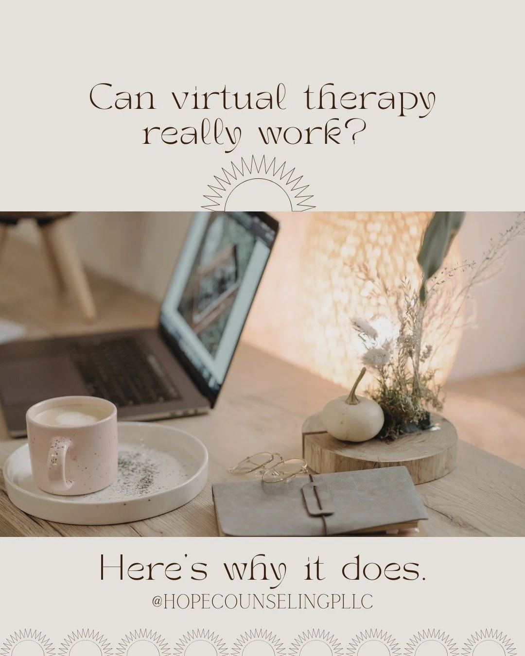 Finding time for your mental health can be hard &mdash; but it shouldn&rsquo;t be out of reach.
At Hope Counseling PLLC, we believe healing can happen anywhere, even from the comfort of your home.
Our latest blog post explores how virtual therapy pro