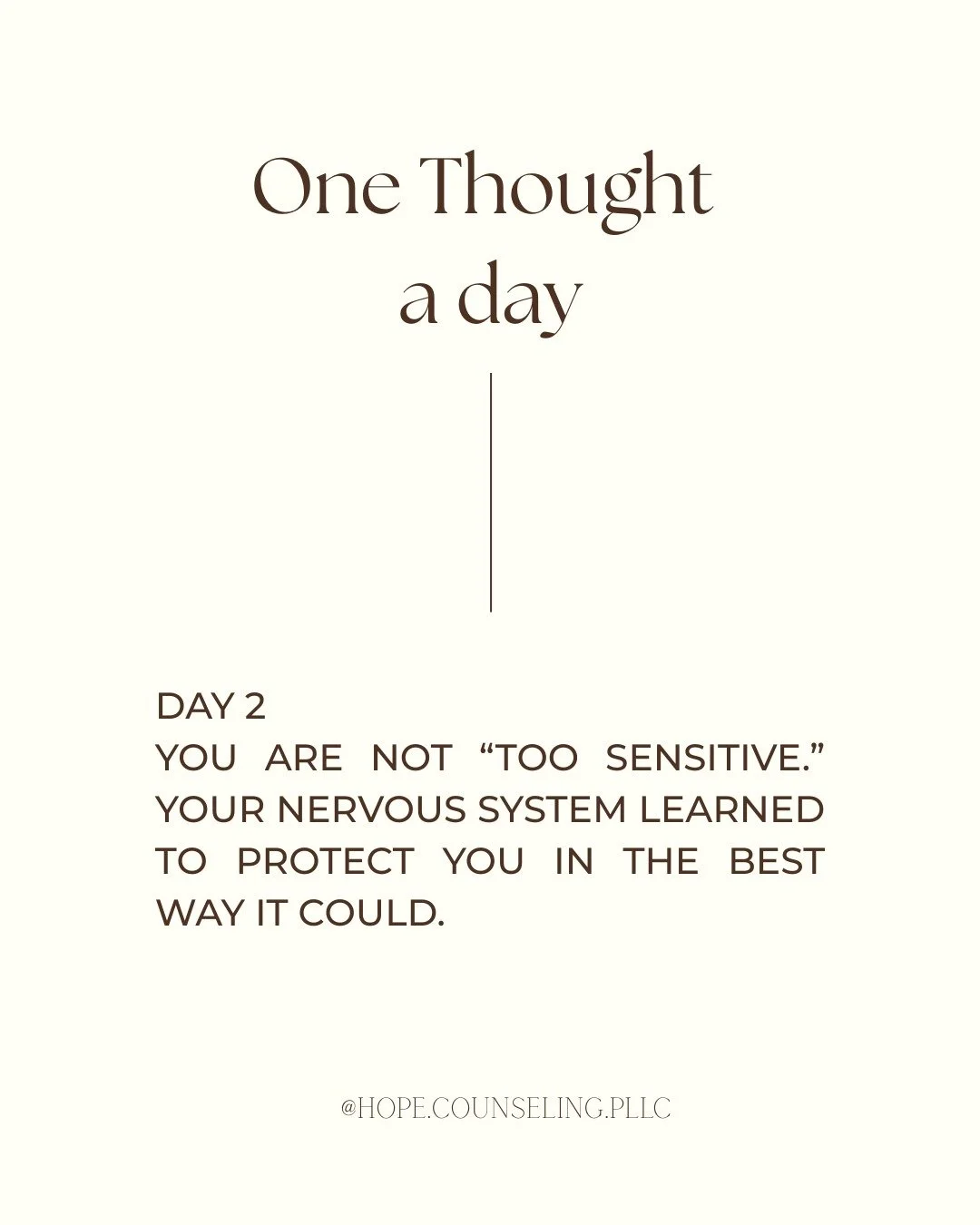 You are not &ldquo;too sensitive.&rdquo; Your nervous system learned to protect you in the best way it could.

Sensitivity is not a flaw &mdash; it&rsquo;s a sign that your body has been working hard to keep you safe. Healing begins when we understan